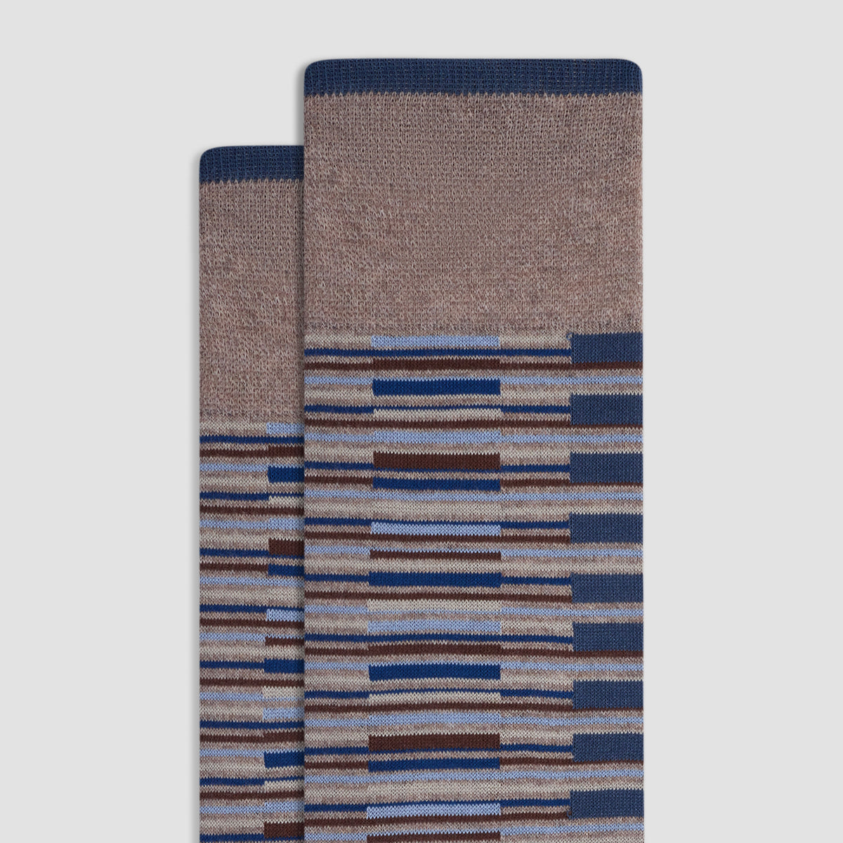 Mixed Stripe Mid-Calf Socks