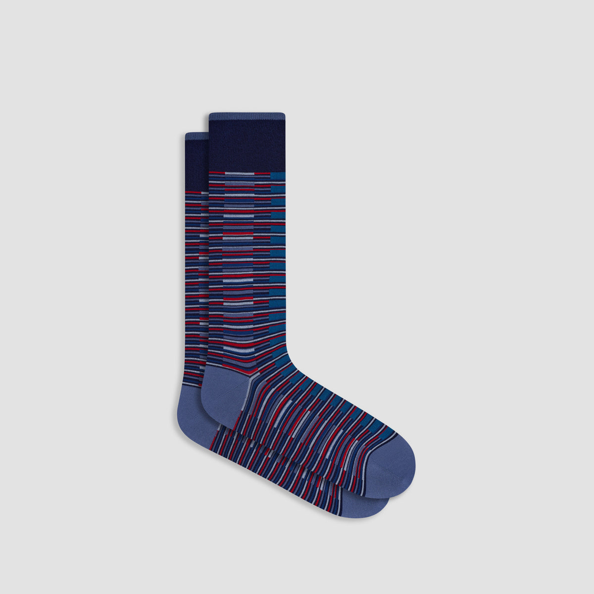 Mixed Stripe Mid-Calf Socks