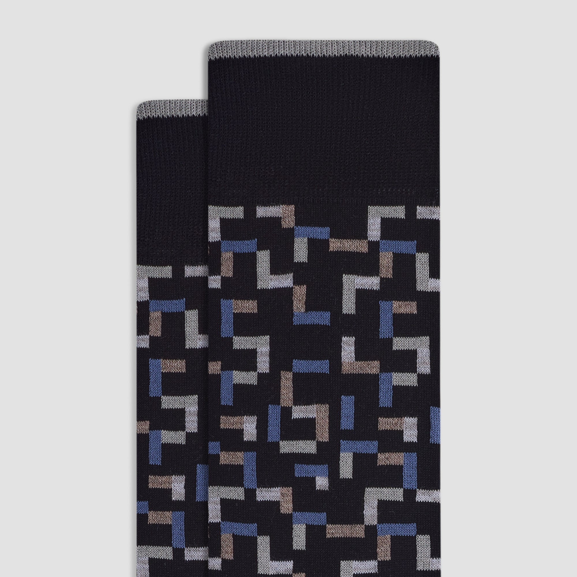 Geometric Mid-Calf Socks
