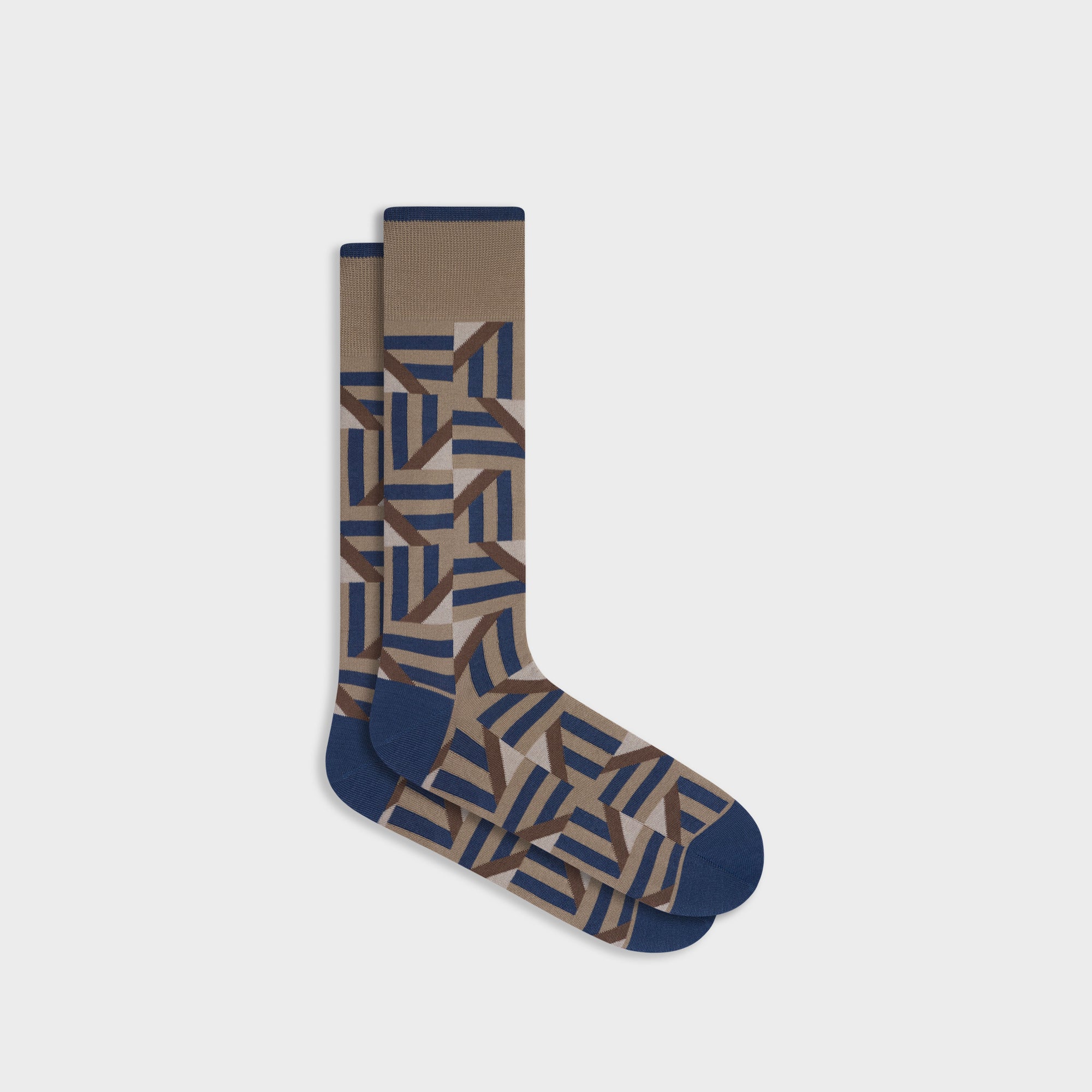 Geometric Mid-Calf Socks