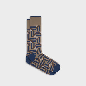 Geometric Mid-Calf Socks
