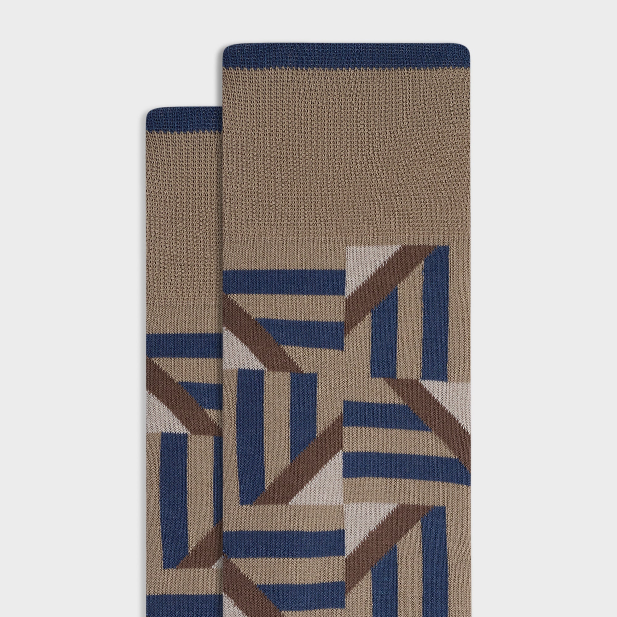 Geometric Mid-Calf Socks