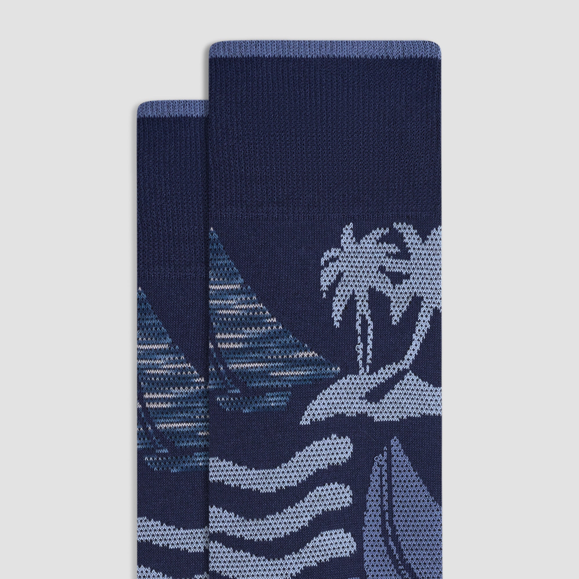 Tropical Scene Mid-Calf Socks