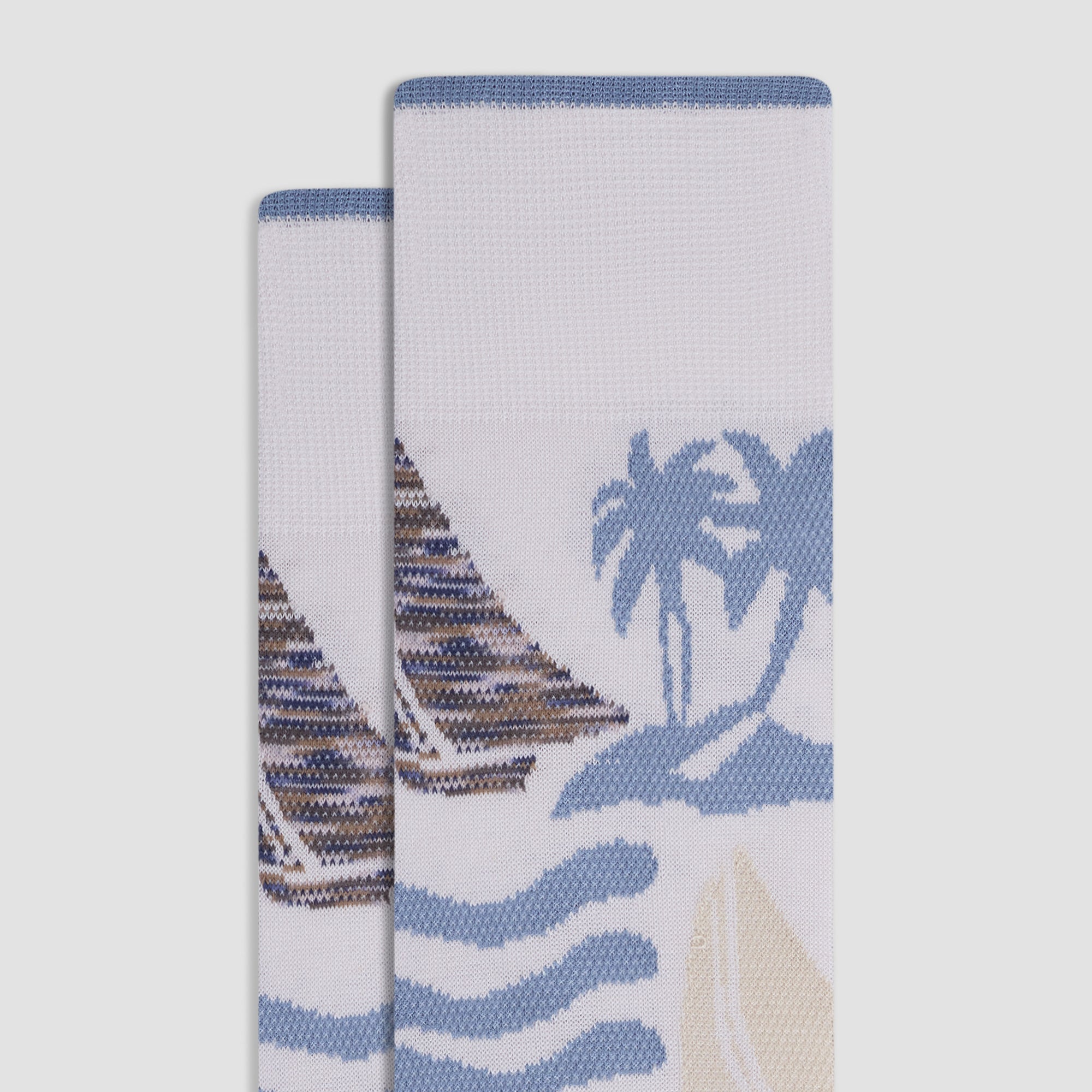 Tropical Scene Mid-Calf Socks