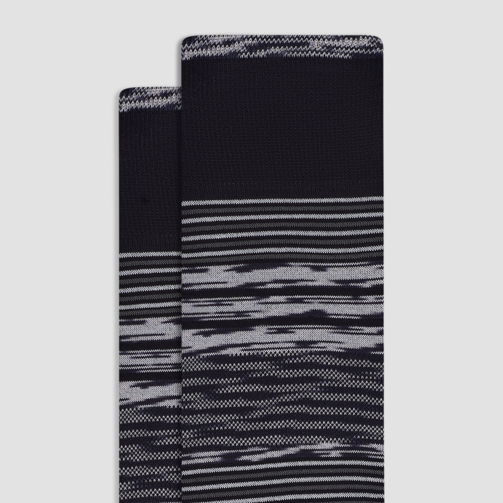 Mixed Stripe Mid-Calf Socks