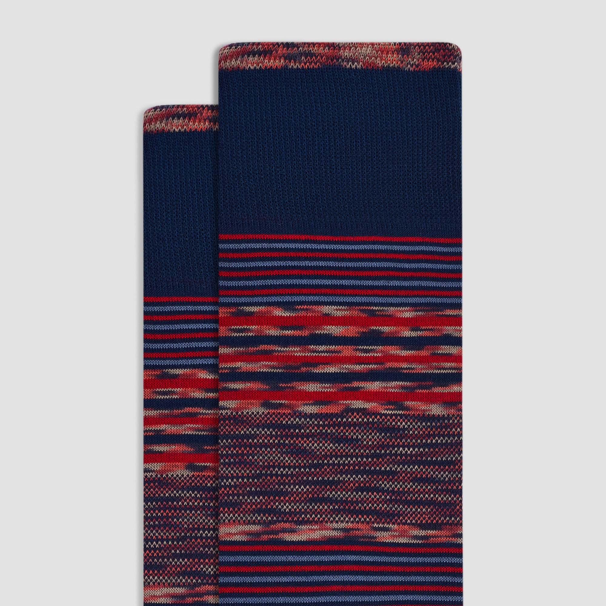 Mixed Stripe Mid-Calf Socks