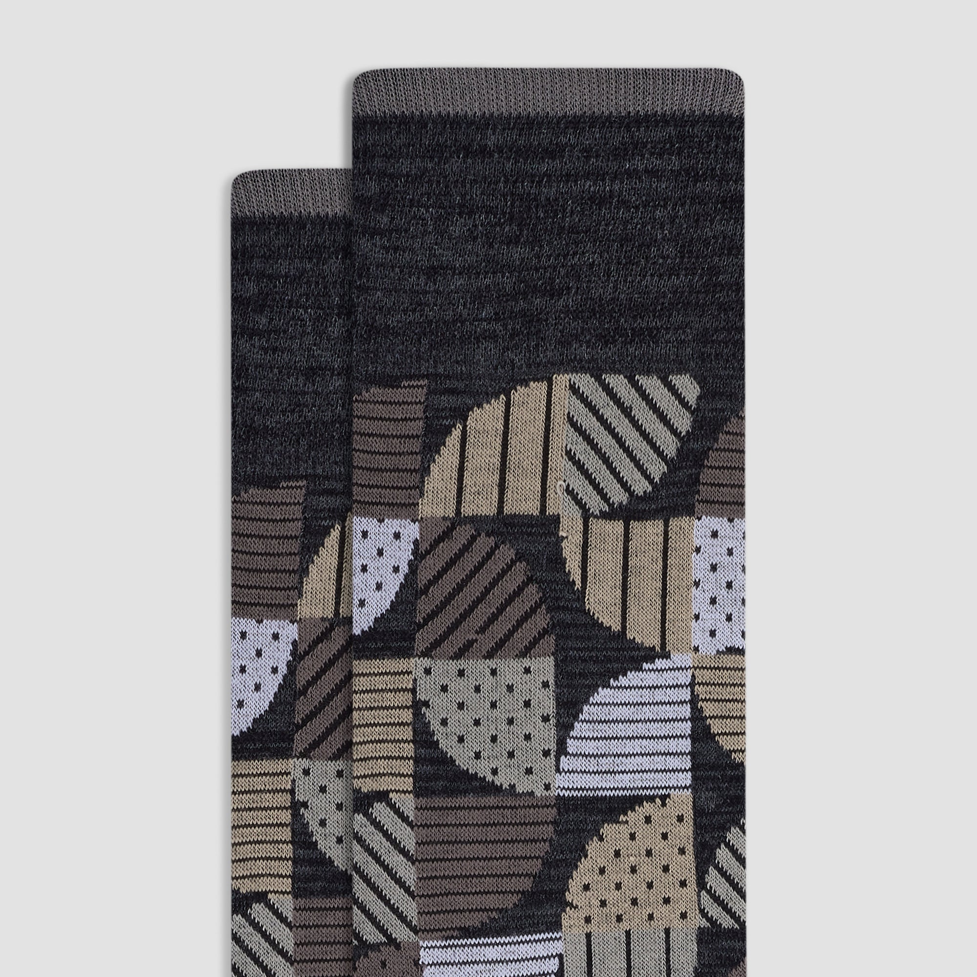 Geometric Mid-Calf Socks