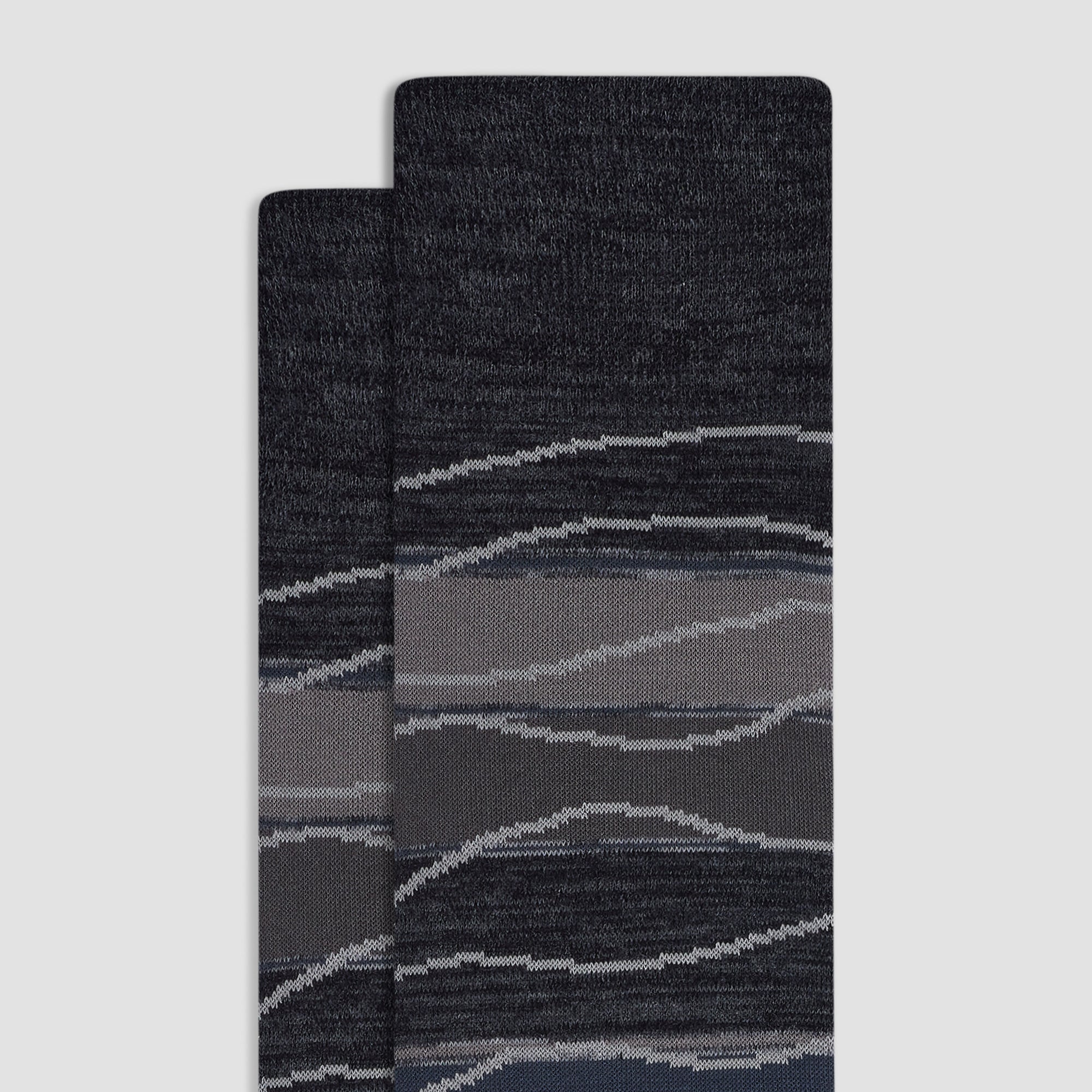 Abstract Wave Mid-Calf Socks