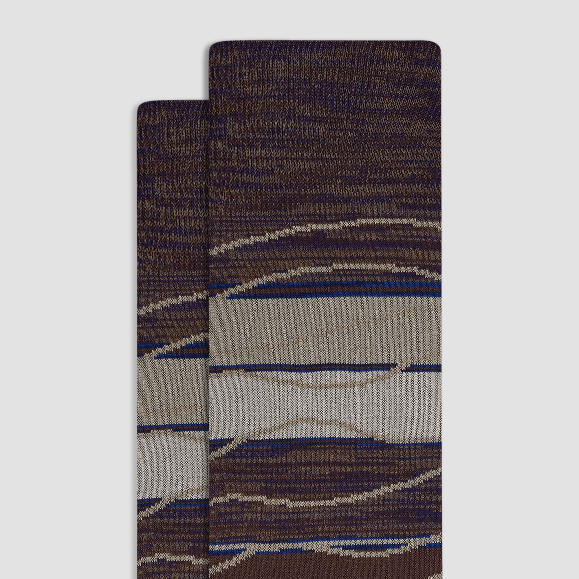 Abstract Wave Mid-Calf Socks