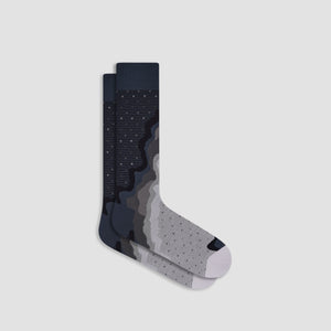 Abstract Contour Mid-Calf Socks