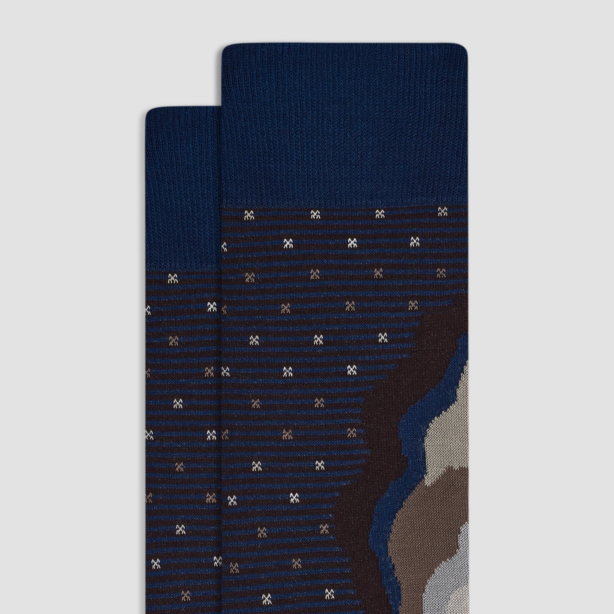 Abstract Contour Mid-Calf Socks