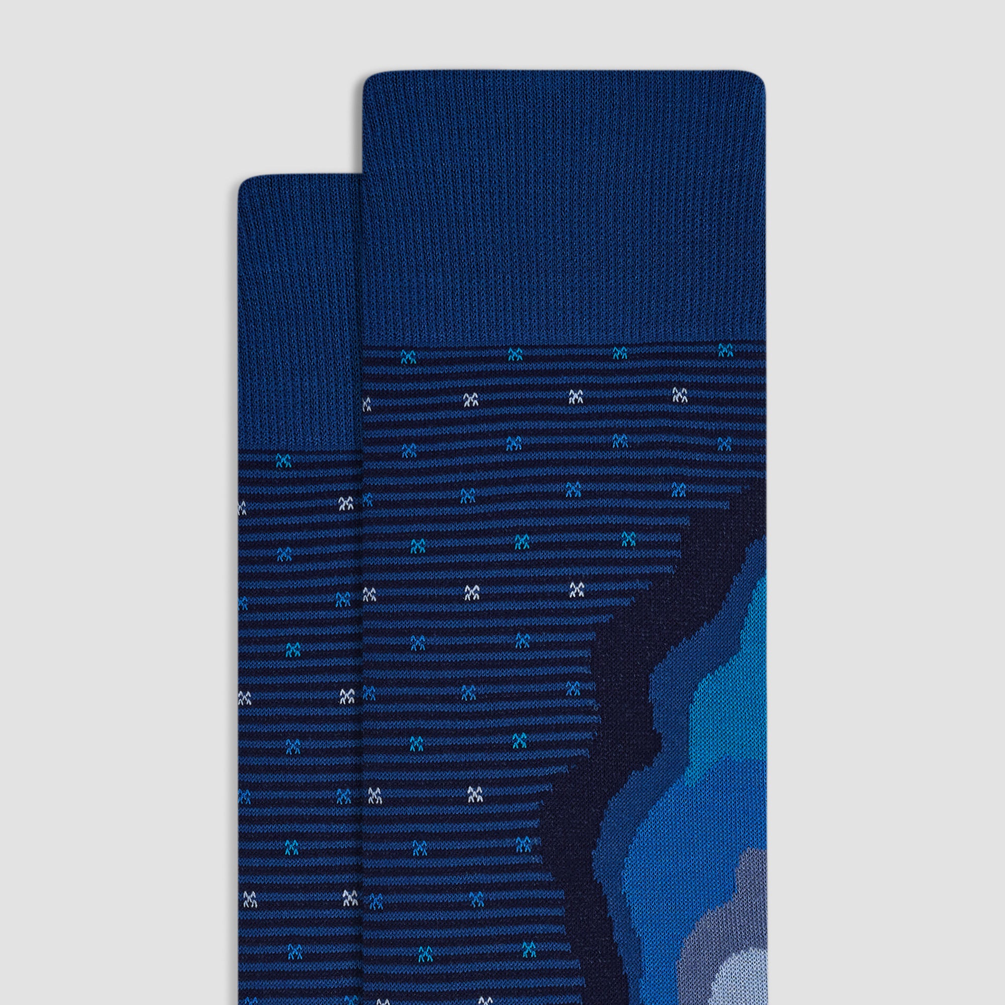 Abstract Contour Mid-Calf Socks