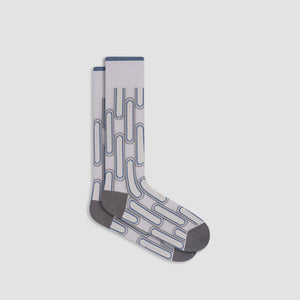 Geometric Link Mid-Calf Socks
