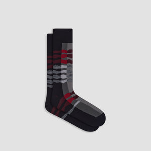 Abstract Band Mid-Calf Socks