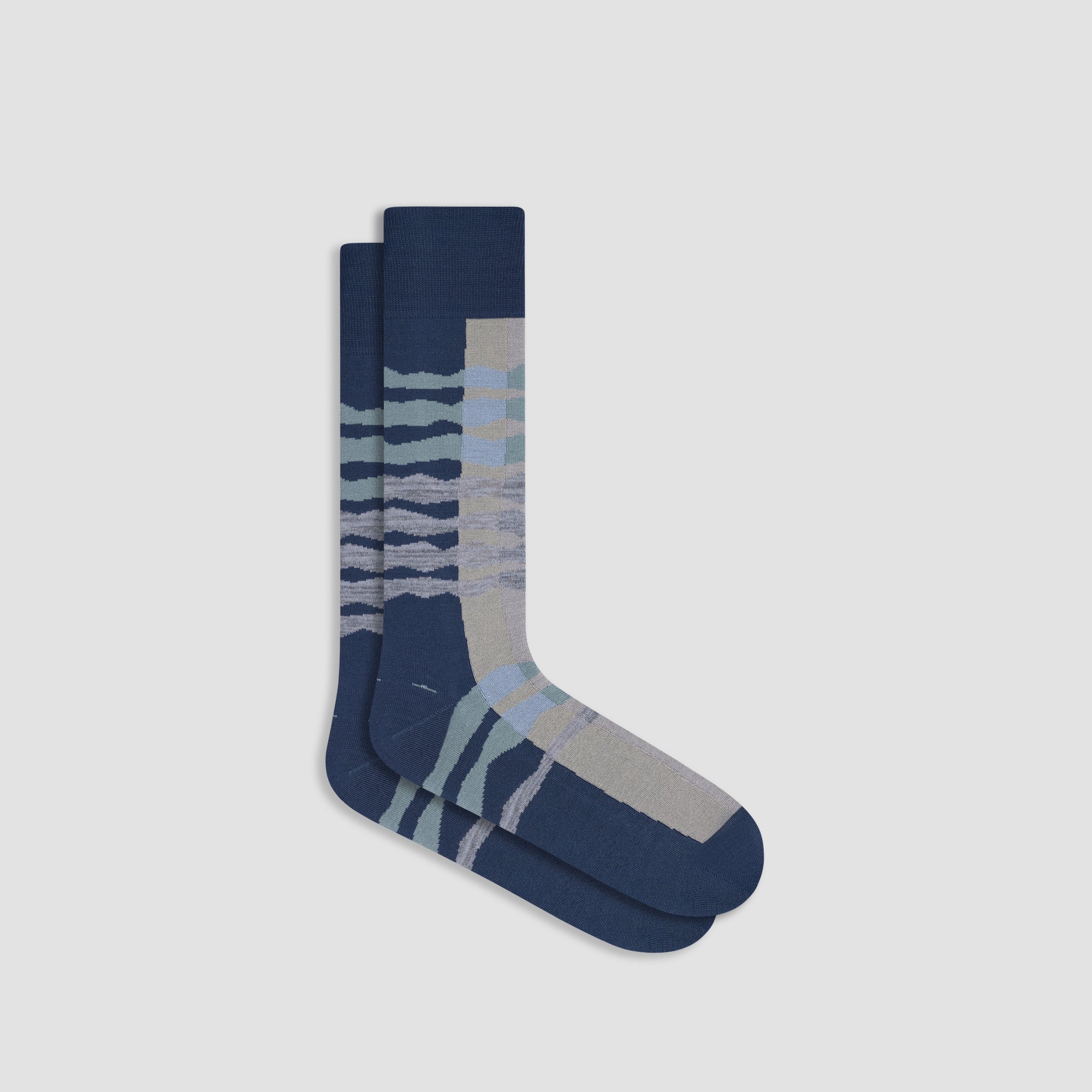 Abstract Band Mid-Calf Socks