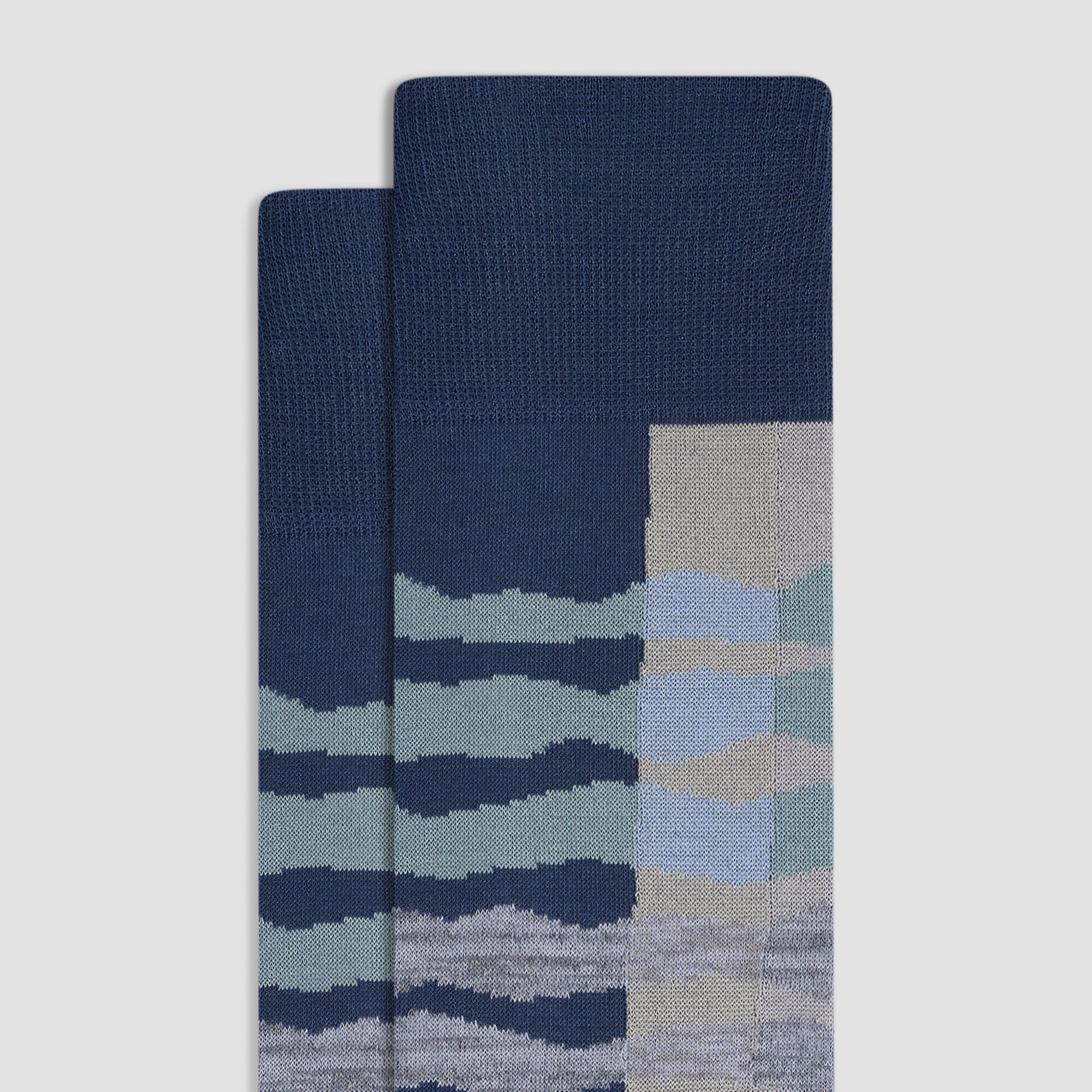 Abstract Band Mid-Calf Socks