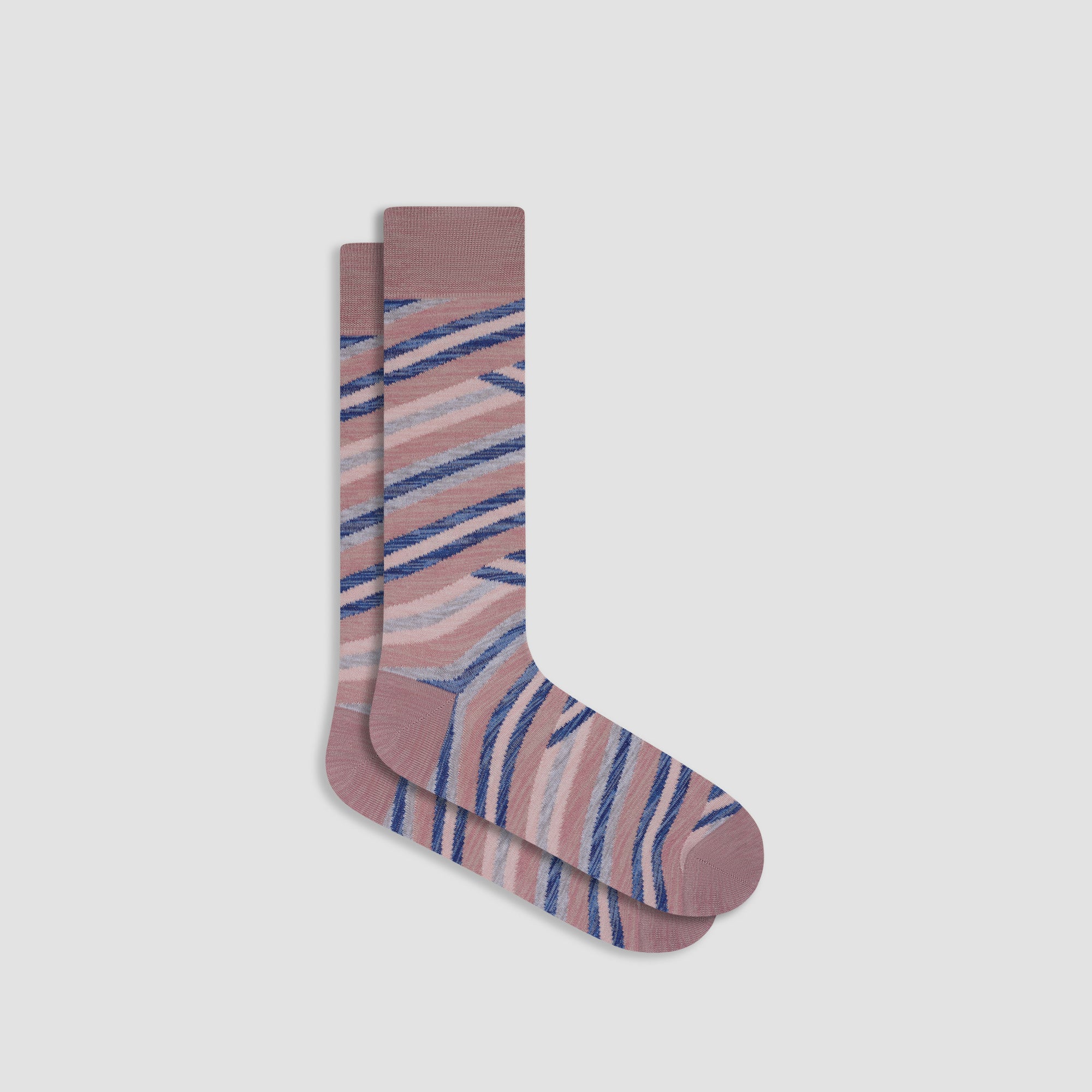 Abstract Stripe Mid-Calf Socks