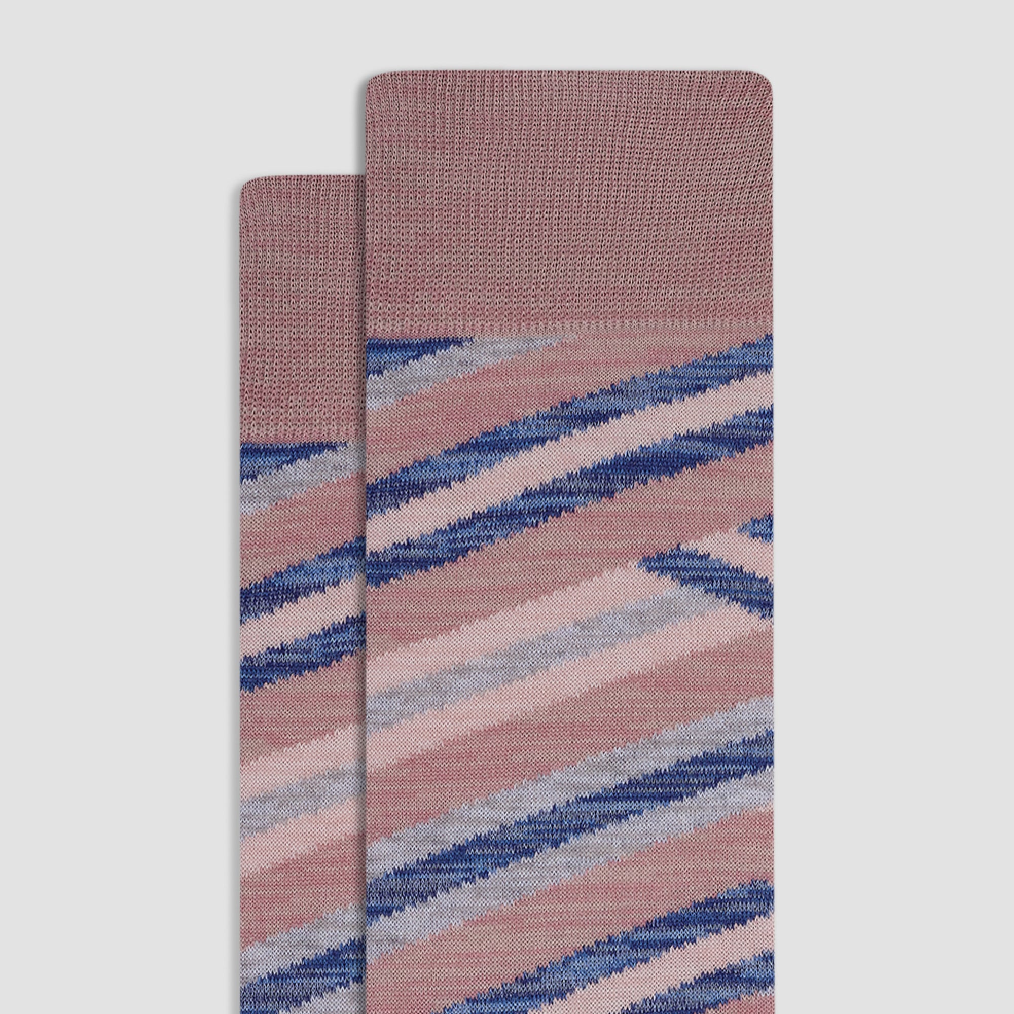 Abstract Stripe Mid-Calf Socks