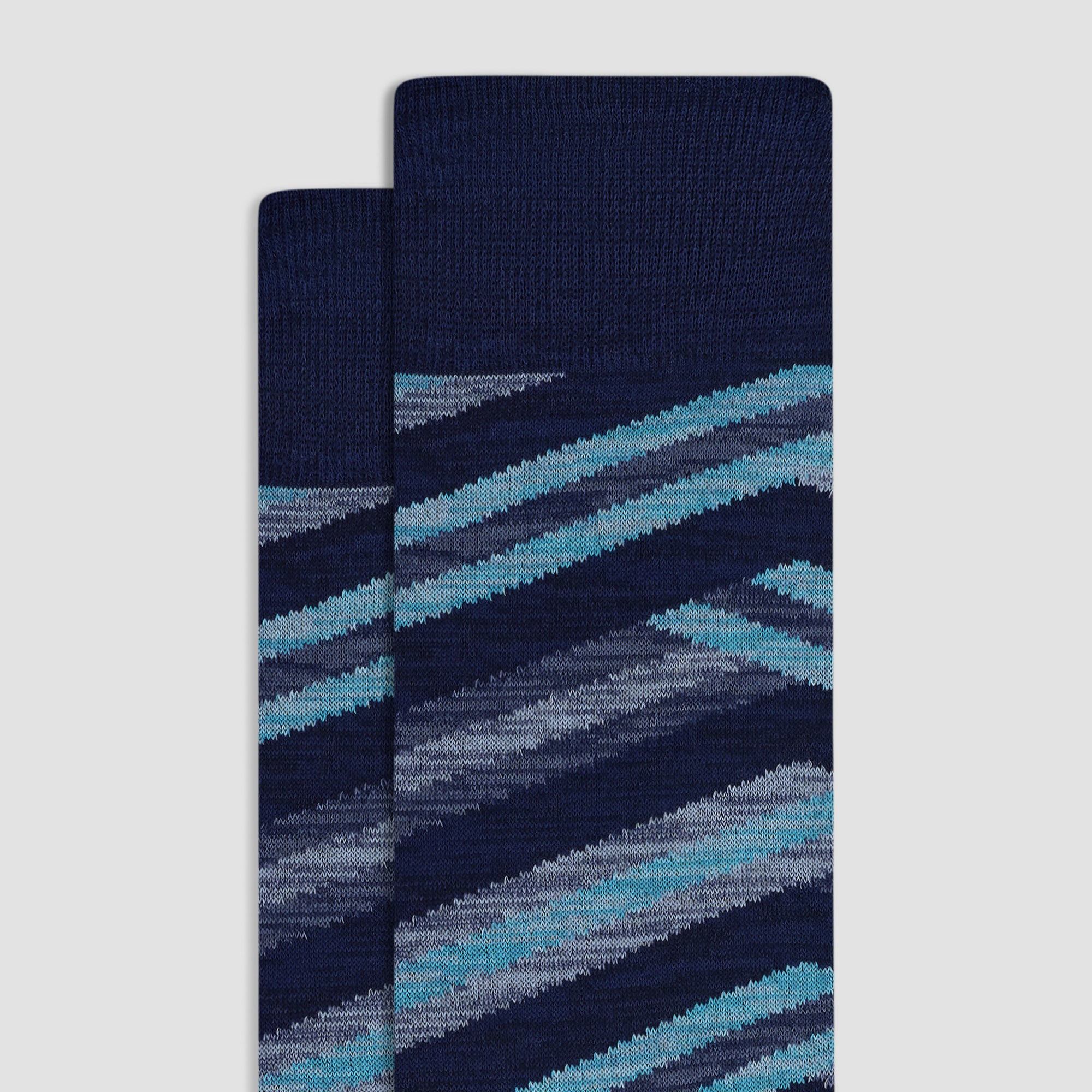 Abstract Stripe Mid-Calf Socks
