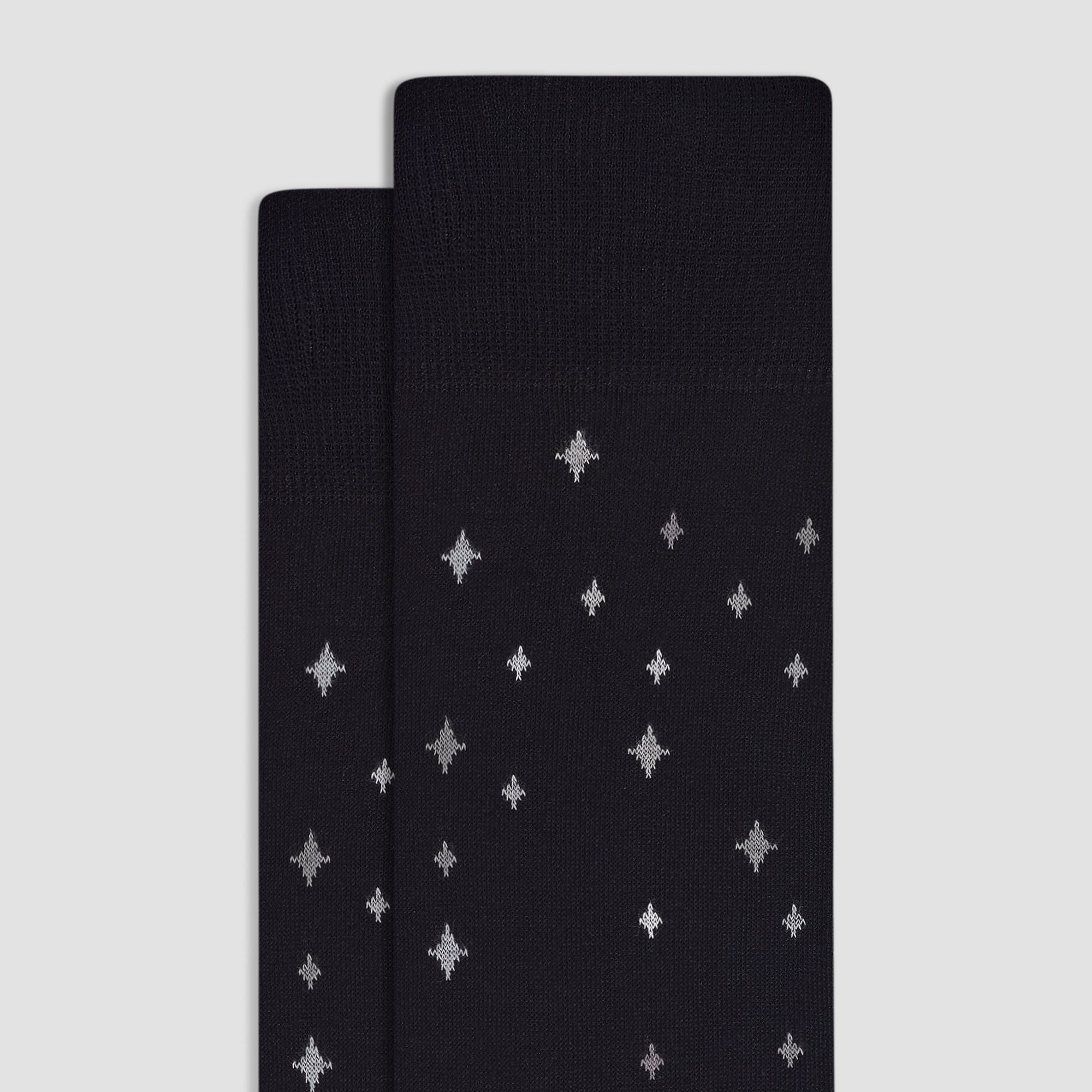 Star Motif Mid-Calf Socks