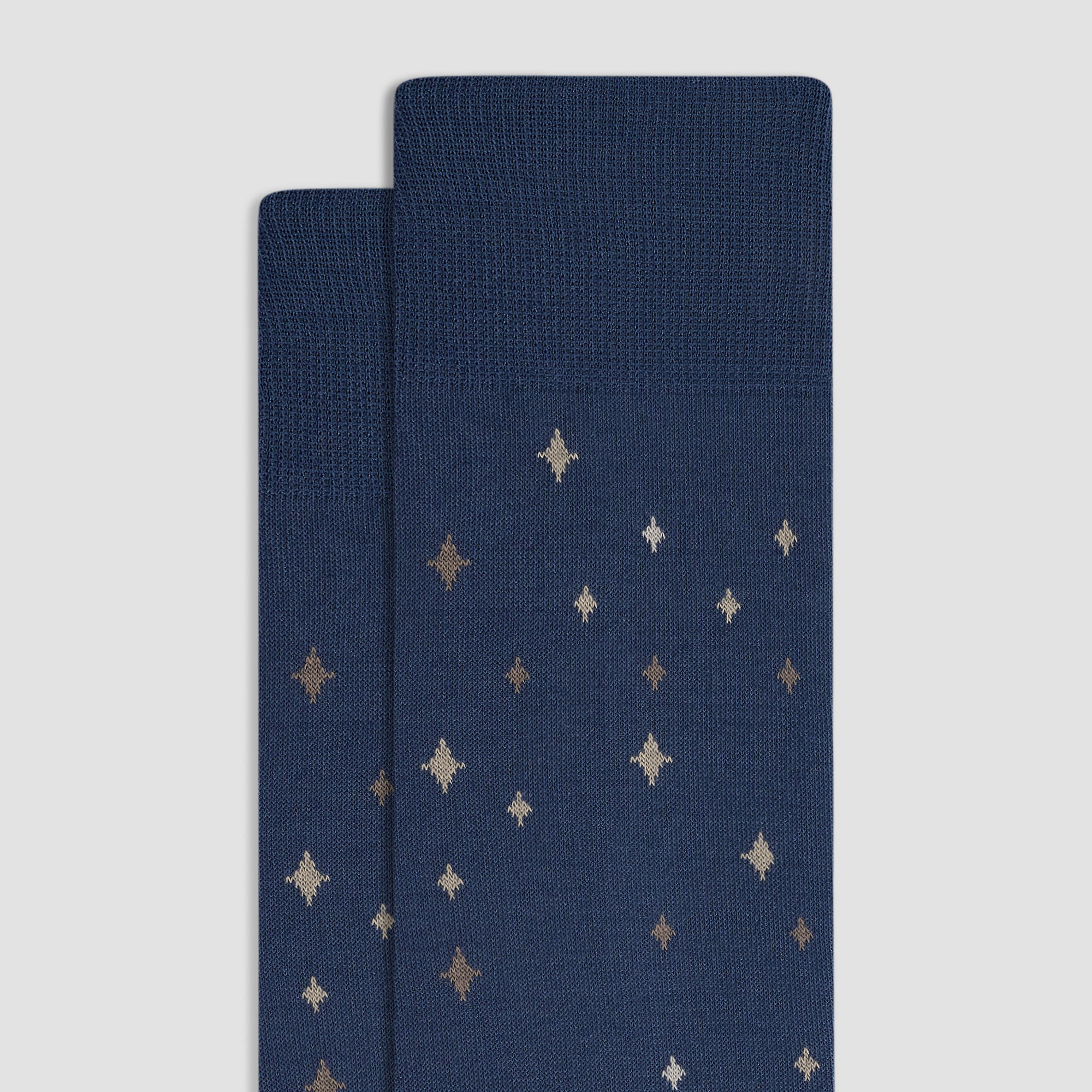 Star Motif Mid-Calf Socks