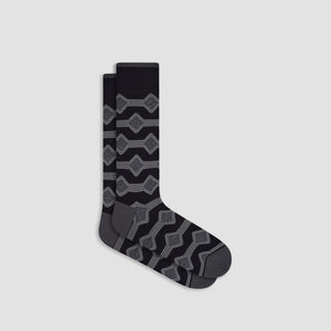 Linked Diamond Mid-Calf Socks