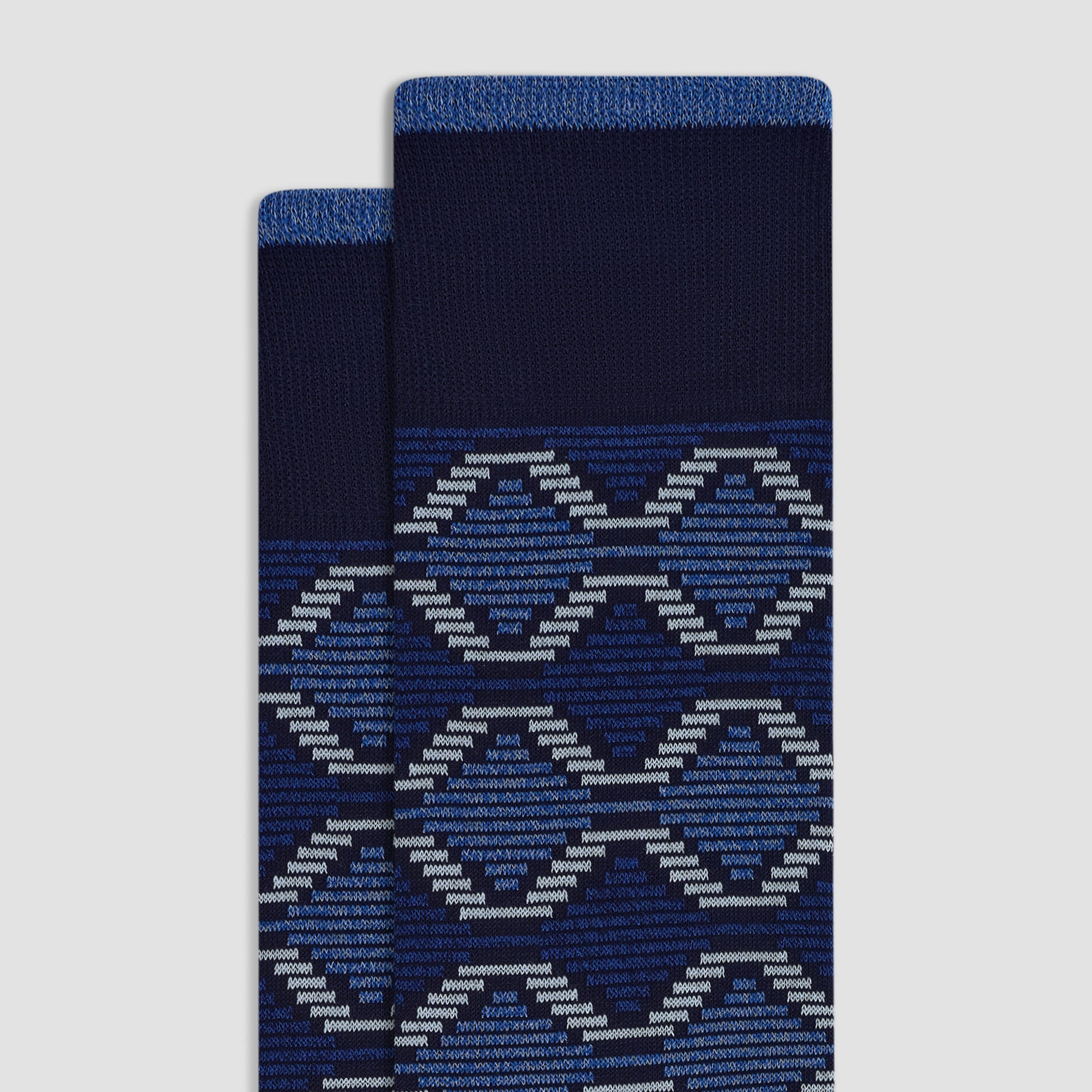Linked Diamond Mid-Calf Socks