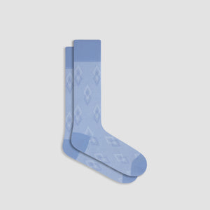 Diamond Motif Mid-Calf Socks