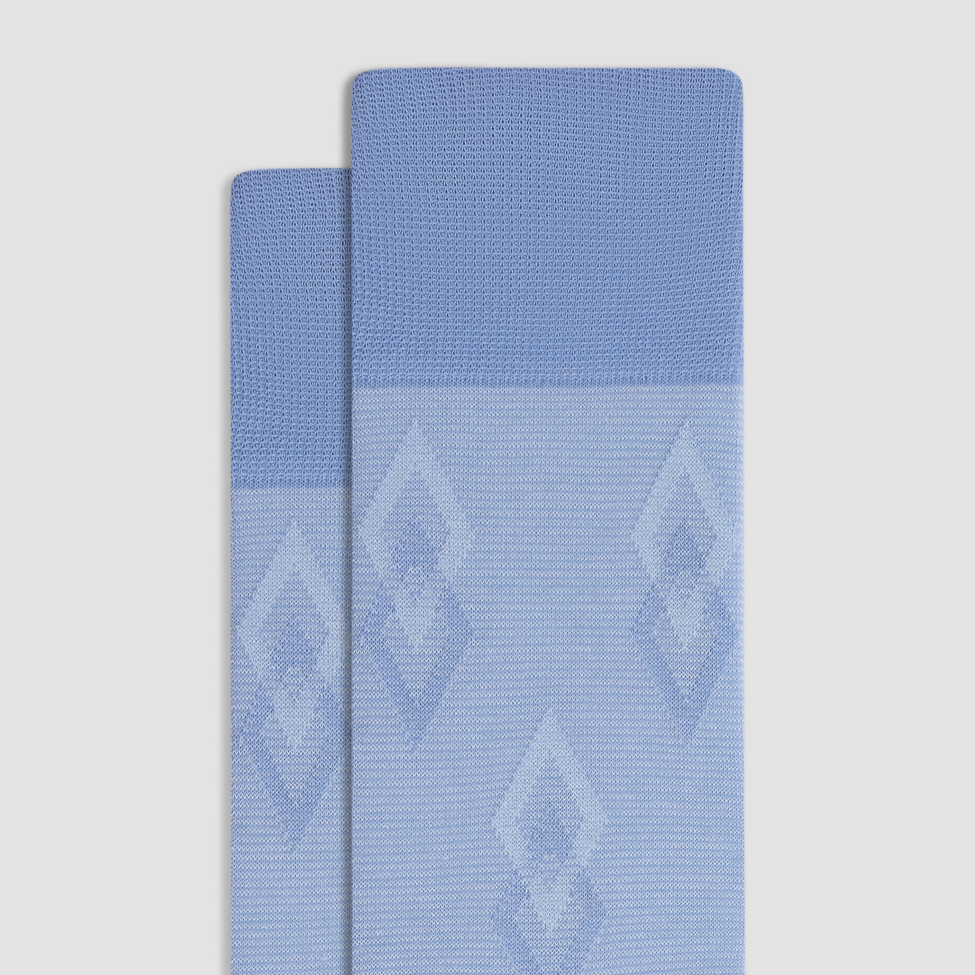 Diamond Motif Mid-Calf Socks