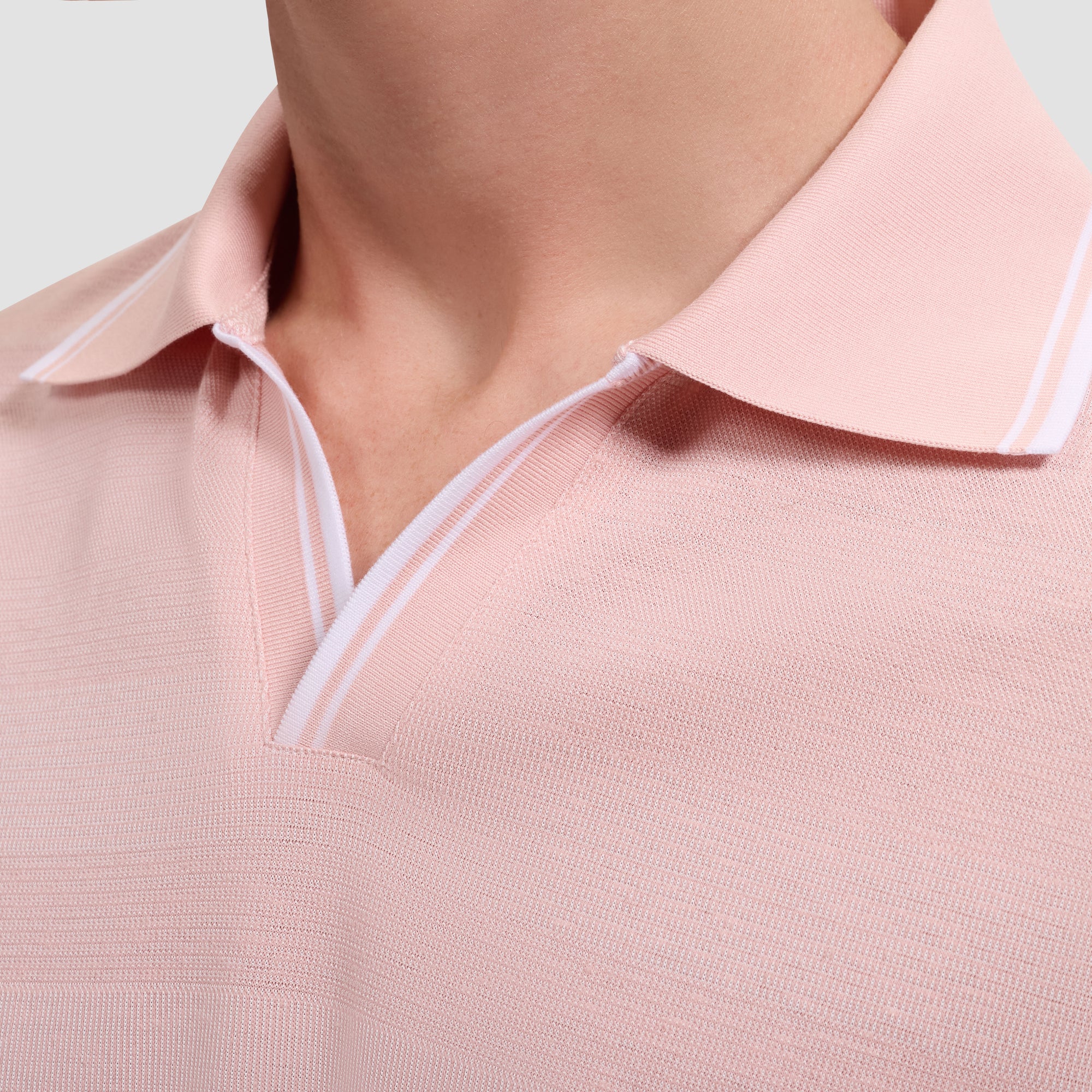Performance Mixed Media Johnny Collar Polo