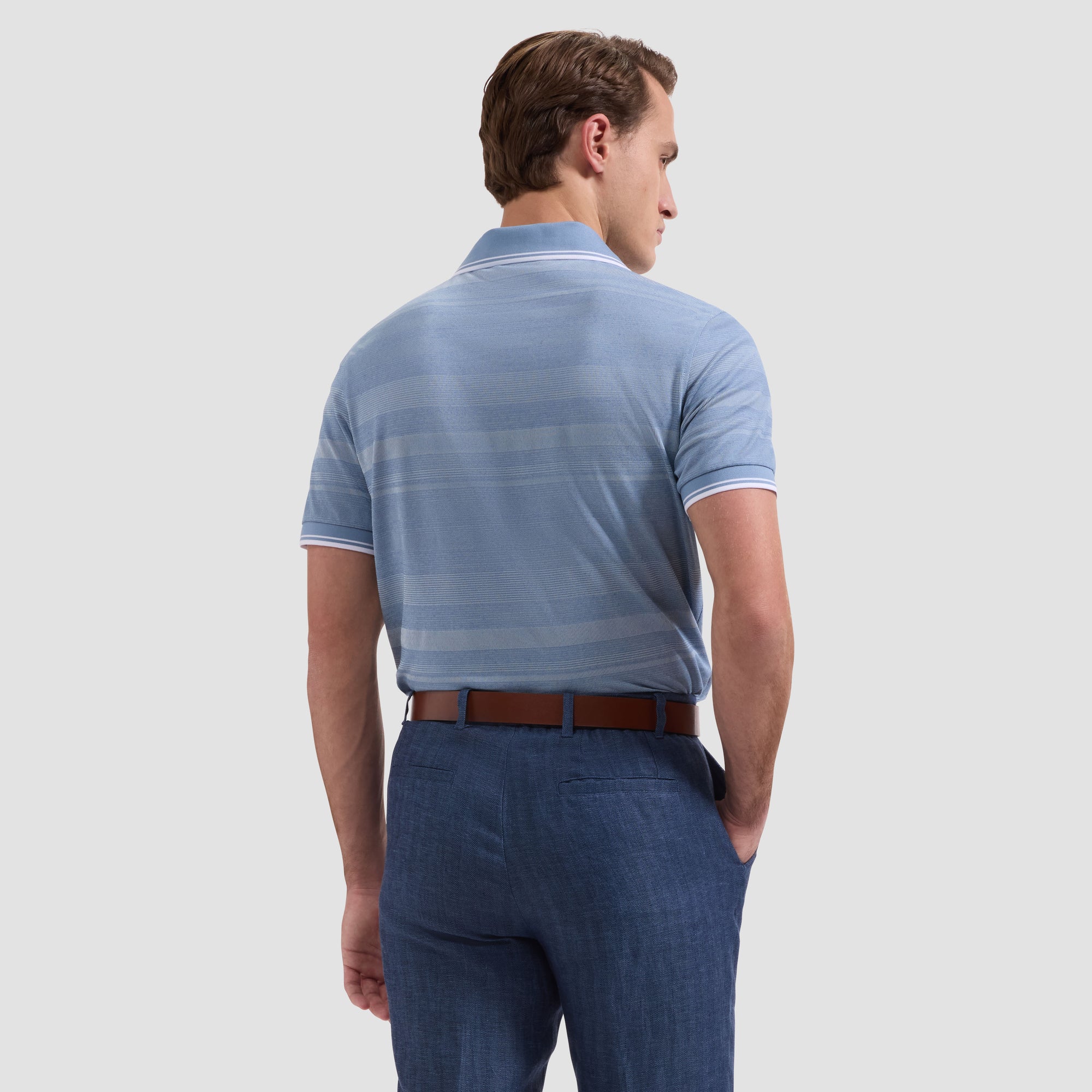 Performance Mixed Media Johnny Collar Polo
