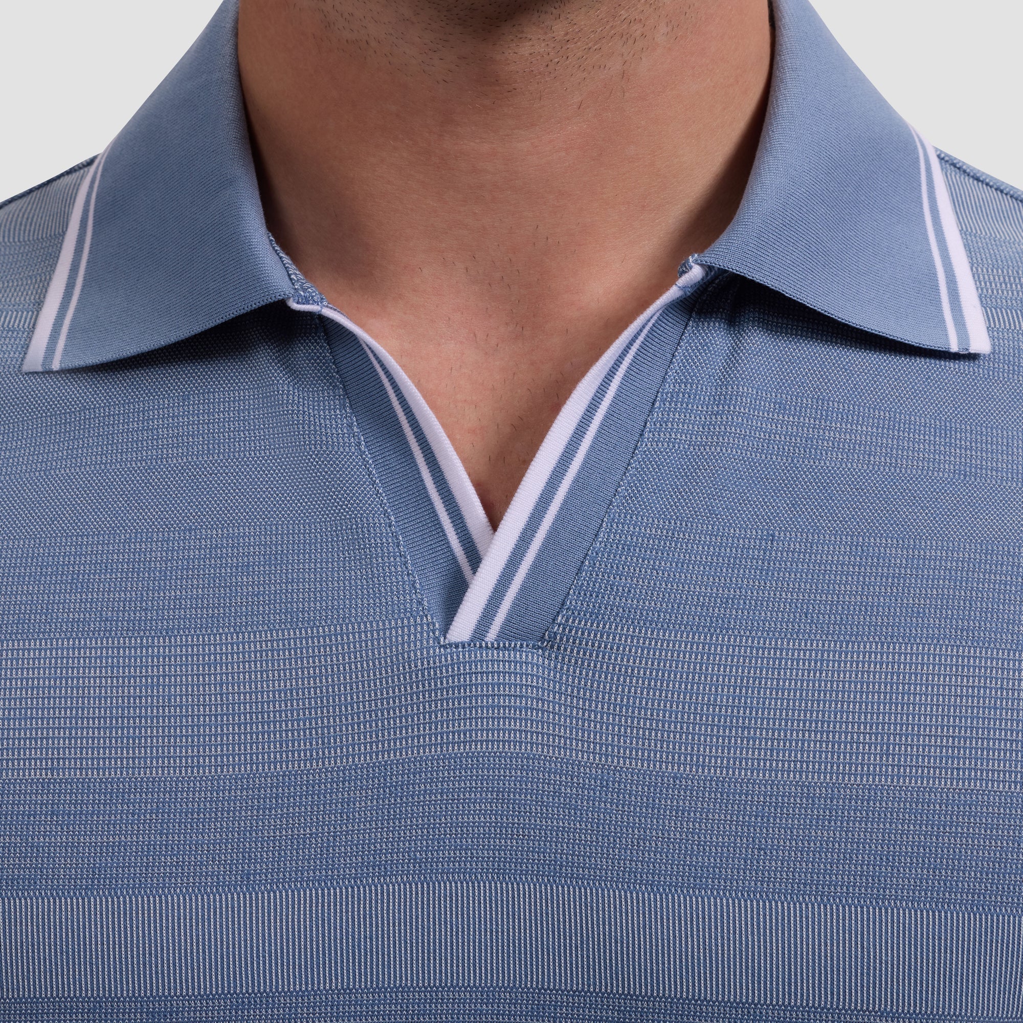 Performance Mixed Media Johnny Collar Polo