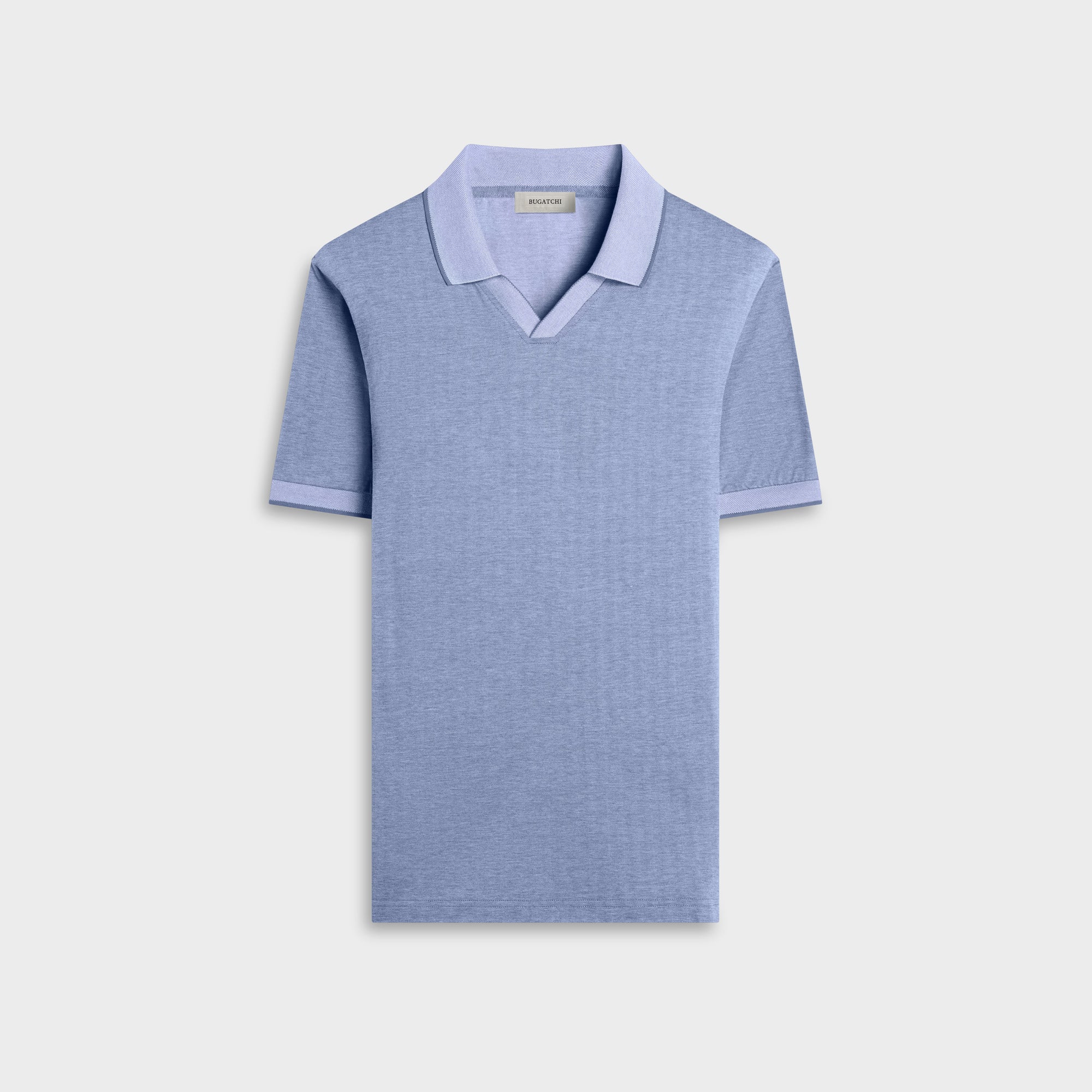 Performance Micro Herringbone Johnny Collar Polo