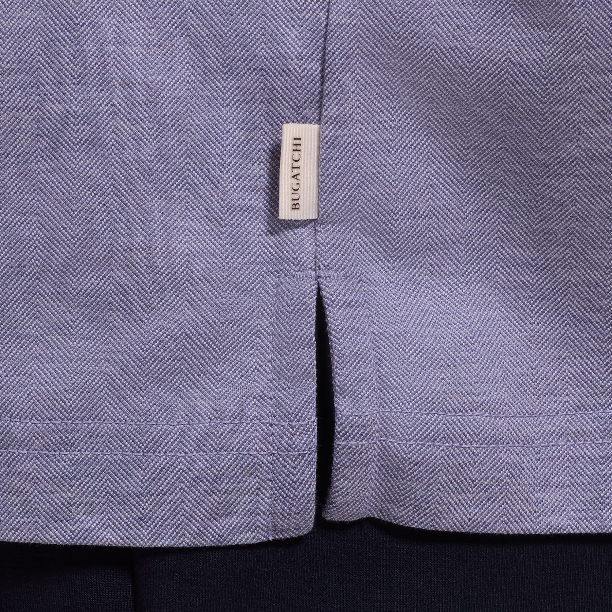 Performance Micro Herringbone Johnny Collar Polo