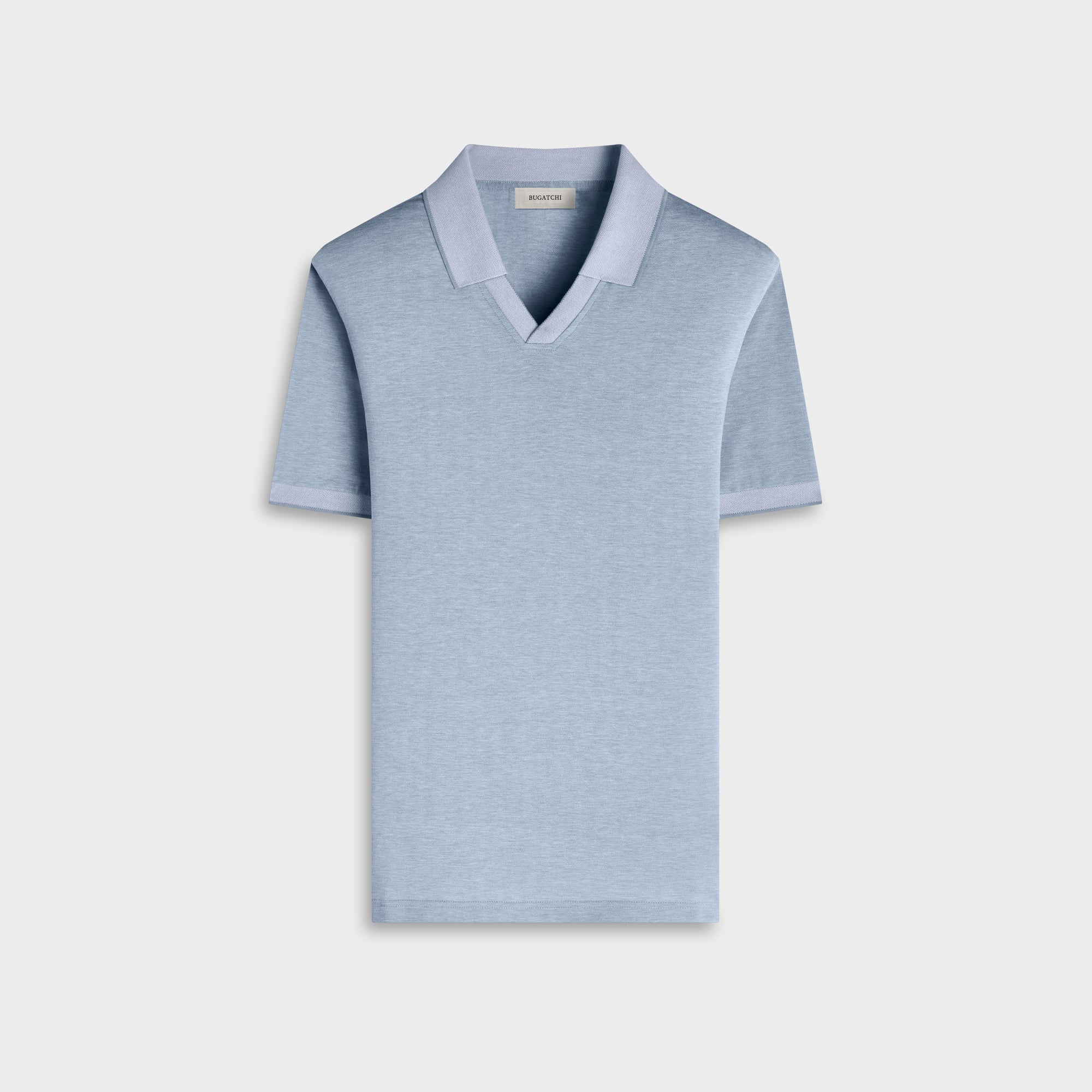 Performance Micro Herringbone Johnny Collar Polo