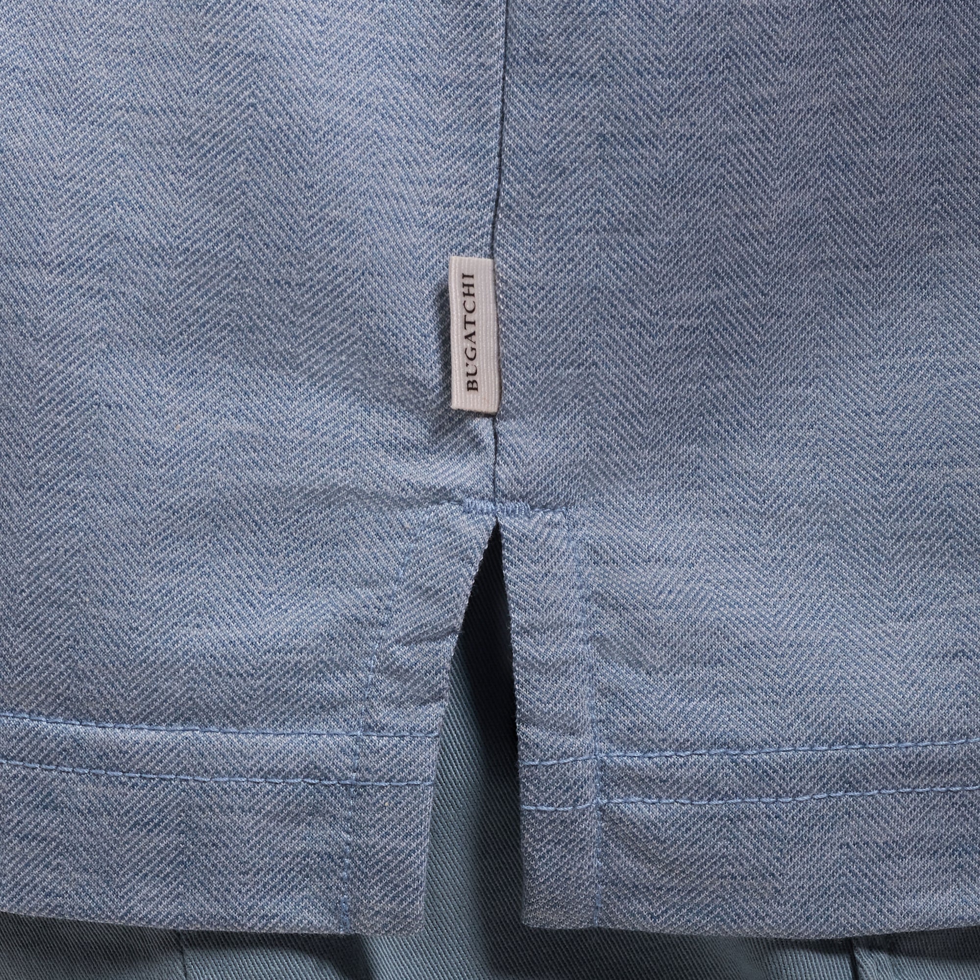 Performance Micro Herringbone Johnny Collar Polo