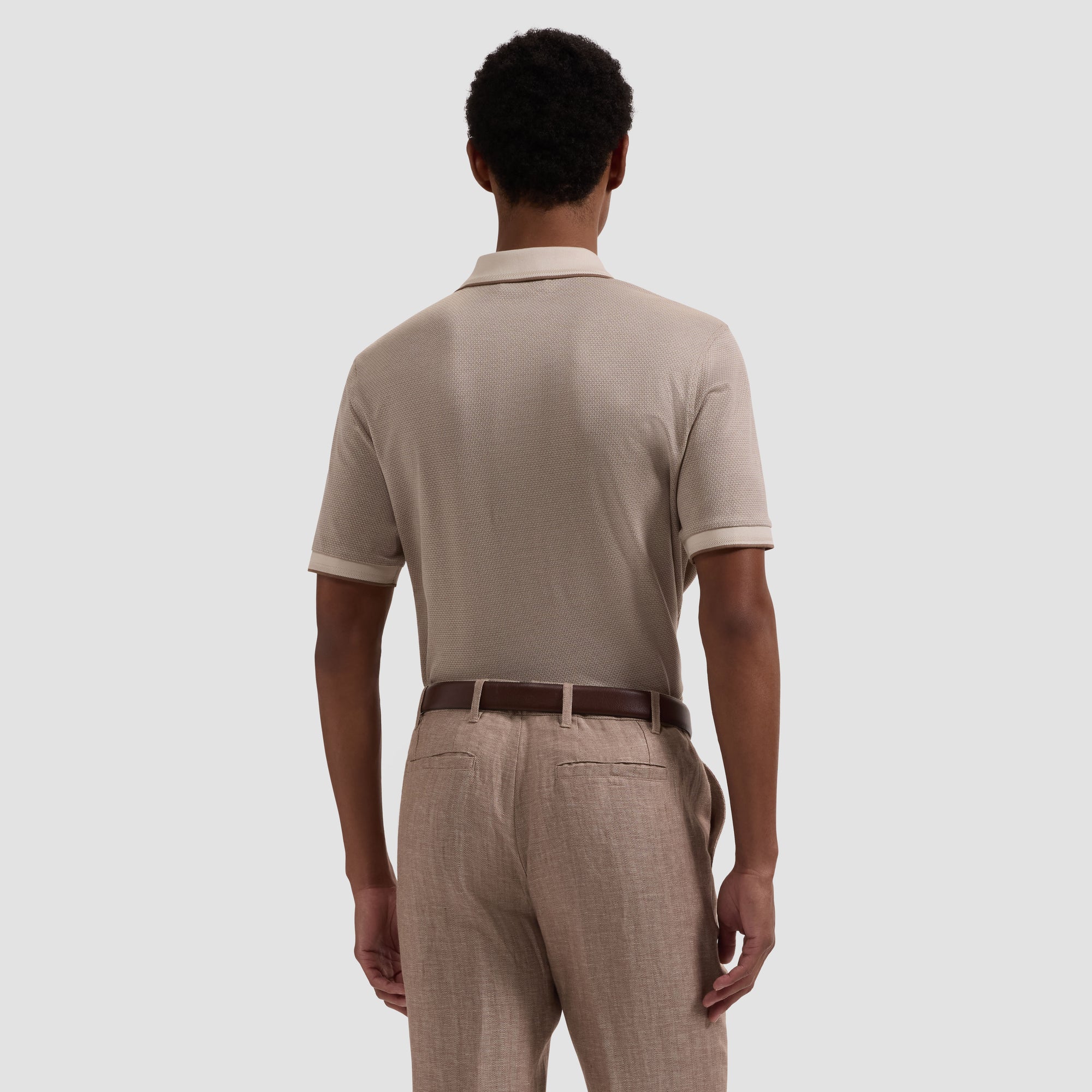 Bird's Eye Three-Button Polo