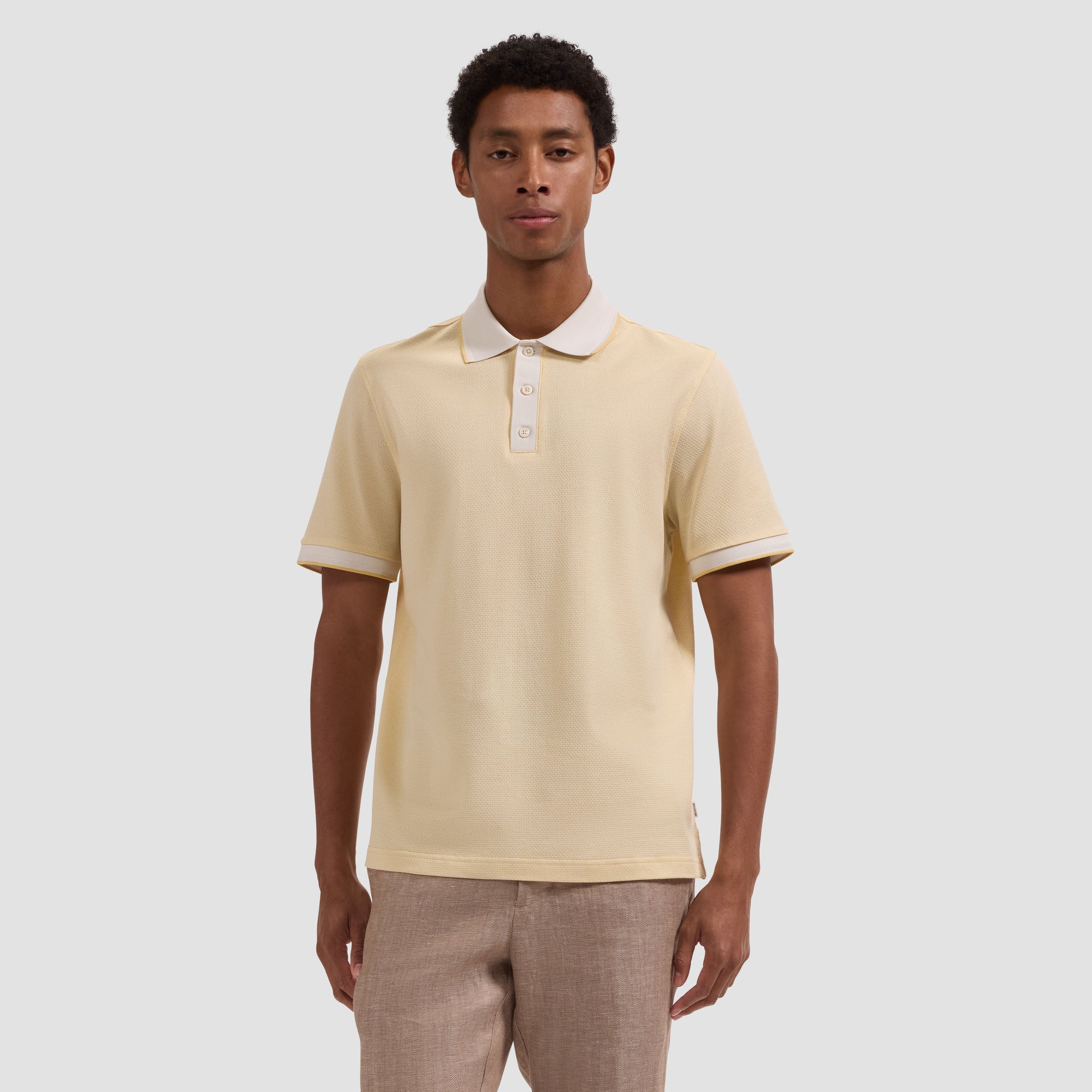 Bird's Eye Three-Button Polo