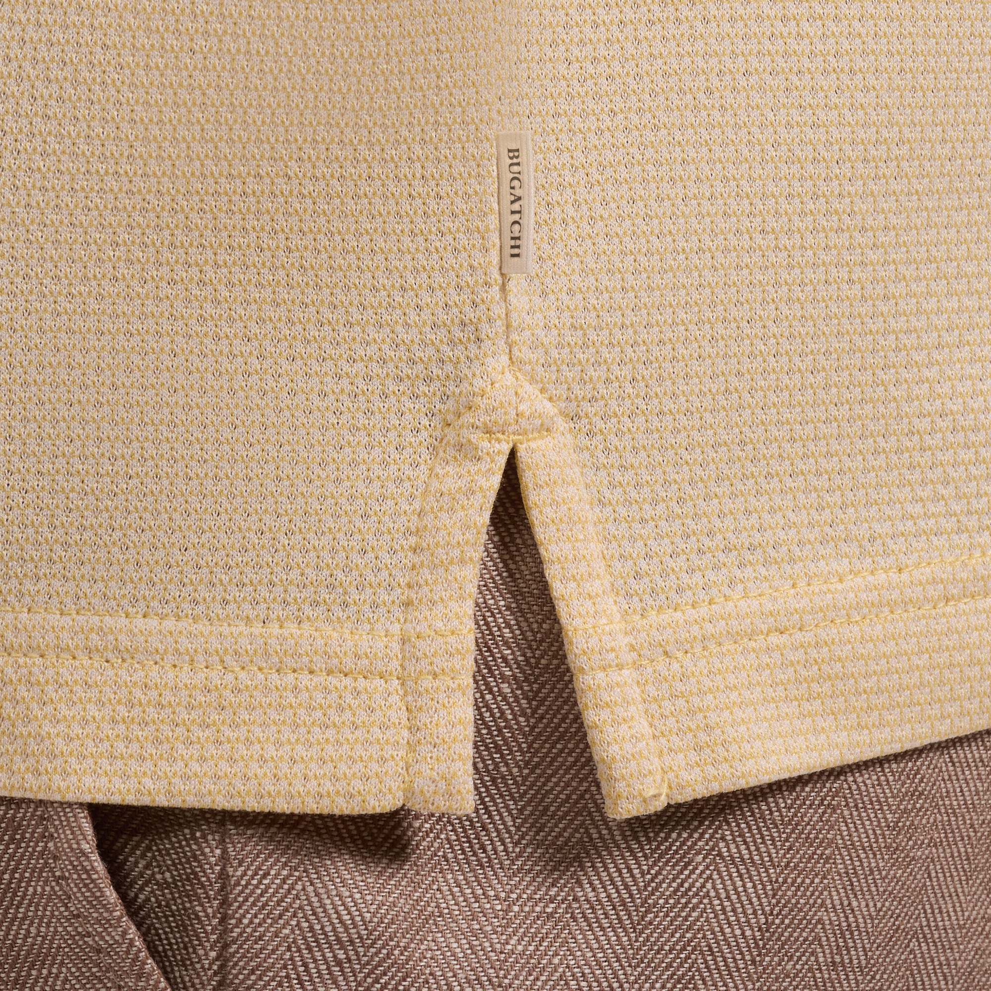 Bird's Eye Three-Button Polo