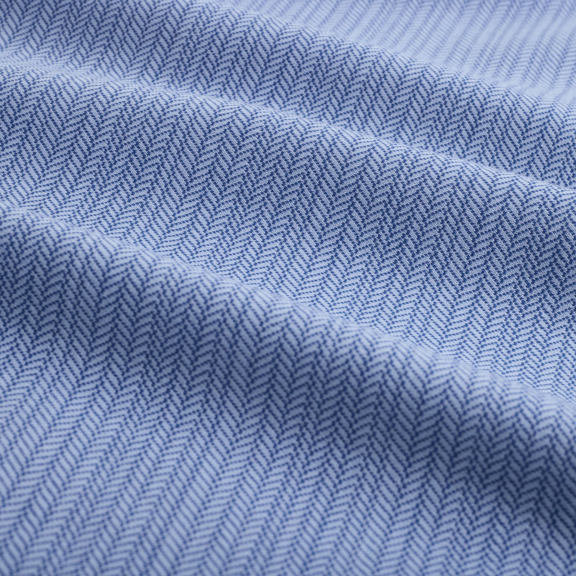 Jacquard Herringbone Three-Button Polo