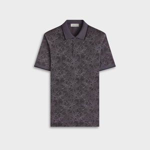 Performance Floral Three-Button Polo