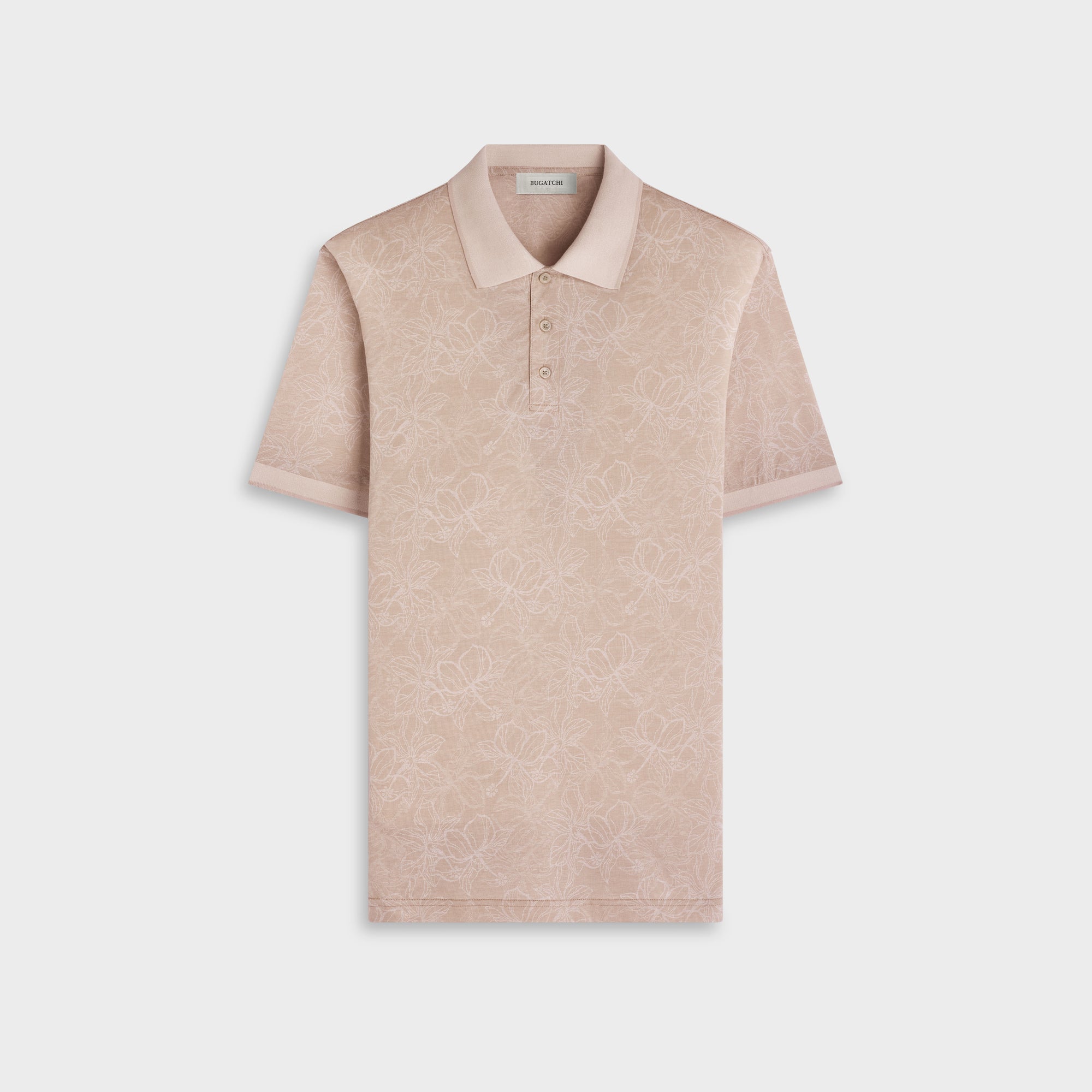 Performance Floral Three-Button Polo