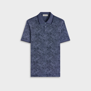 Performance Floral Three-Button Polo