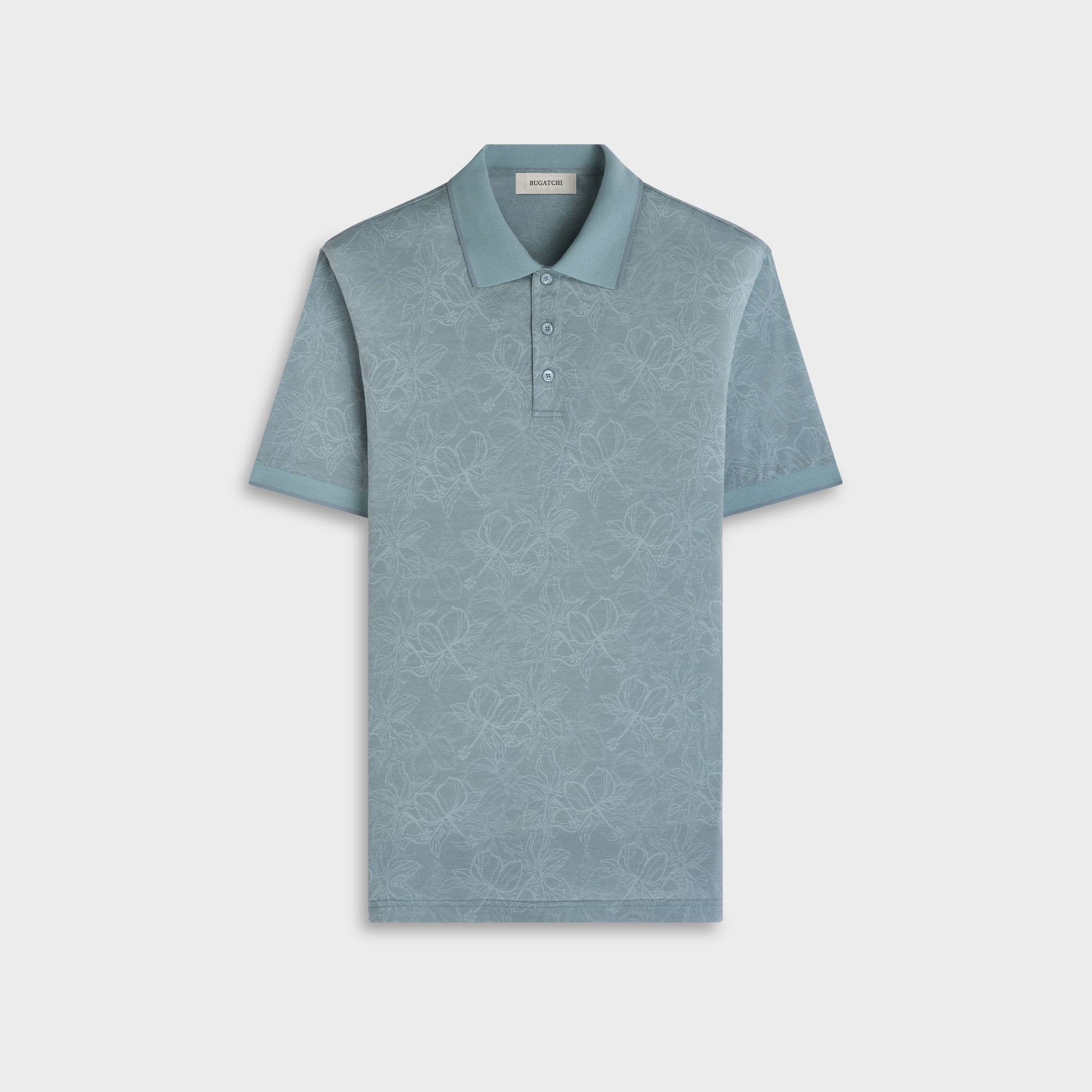 Performance Floral Three-Button Polo