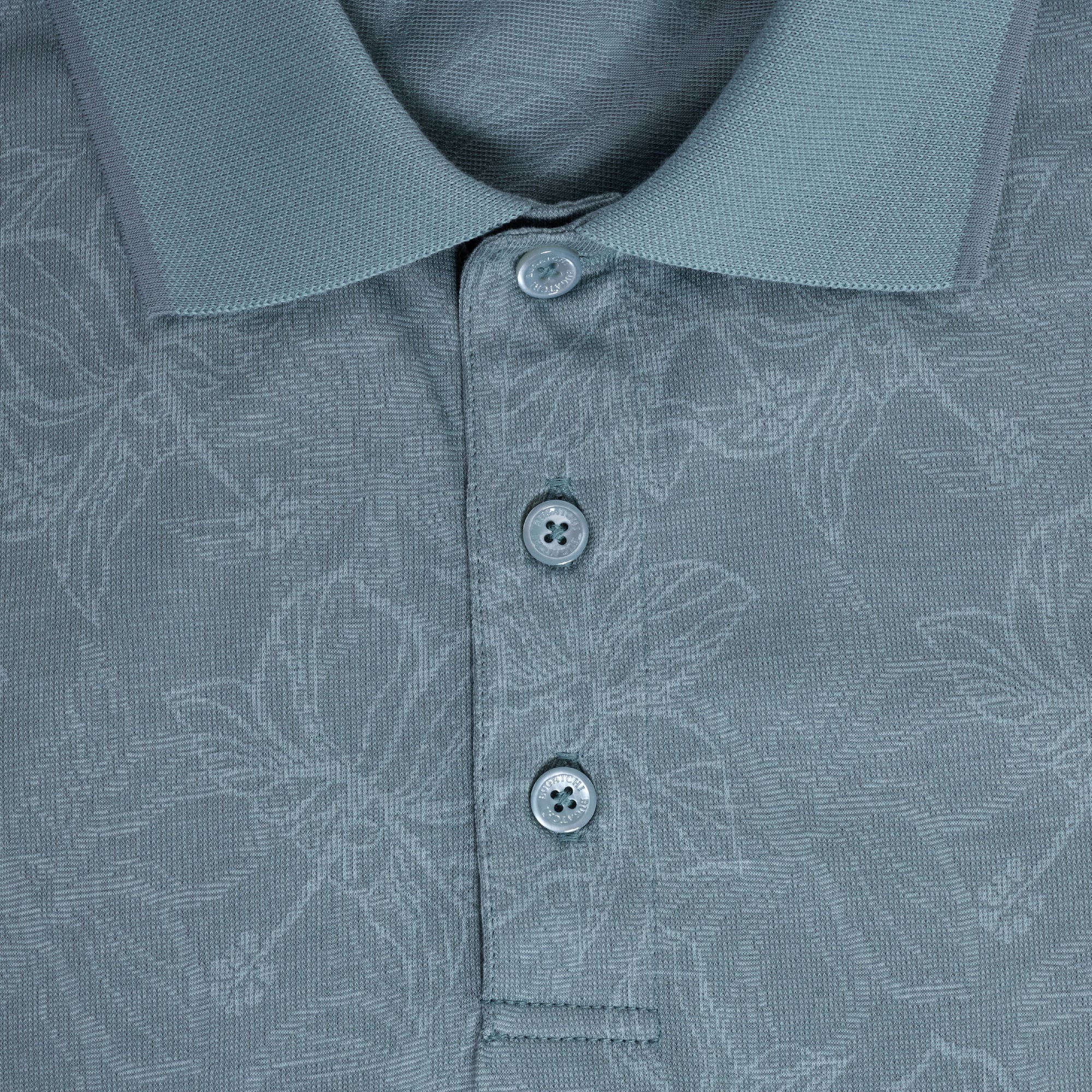 Performance Floral Three-Button Polo