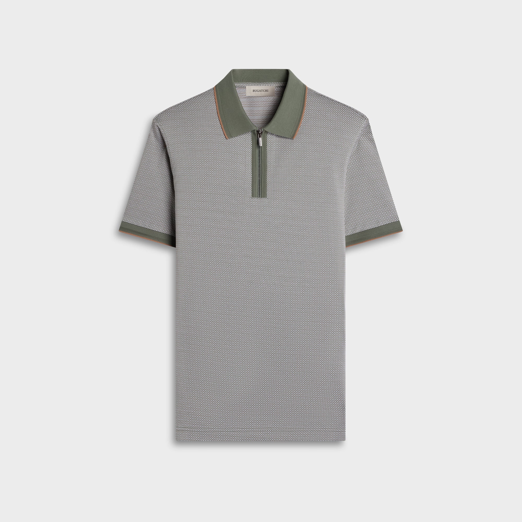 Bird's Eye Quarter-Zip Polo