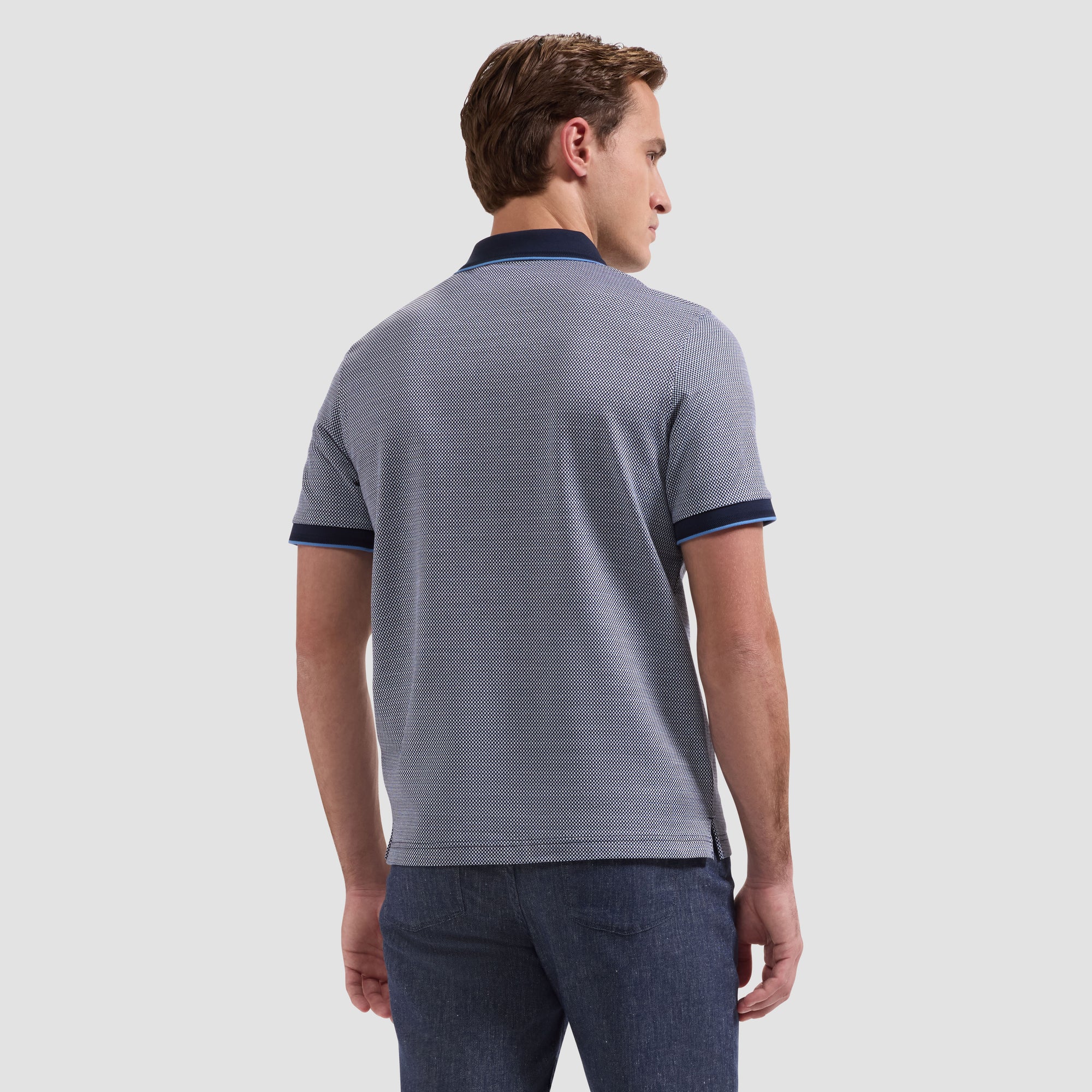 Bird's Eye Quarter-Zip Polo