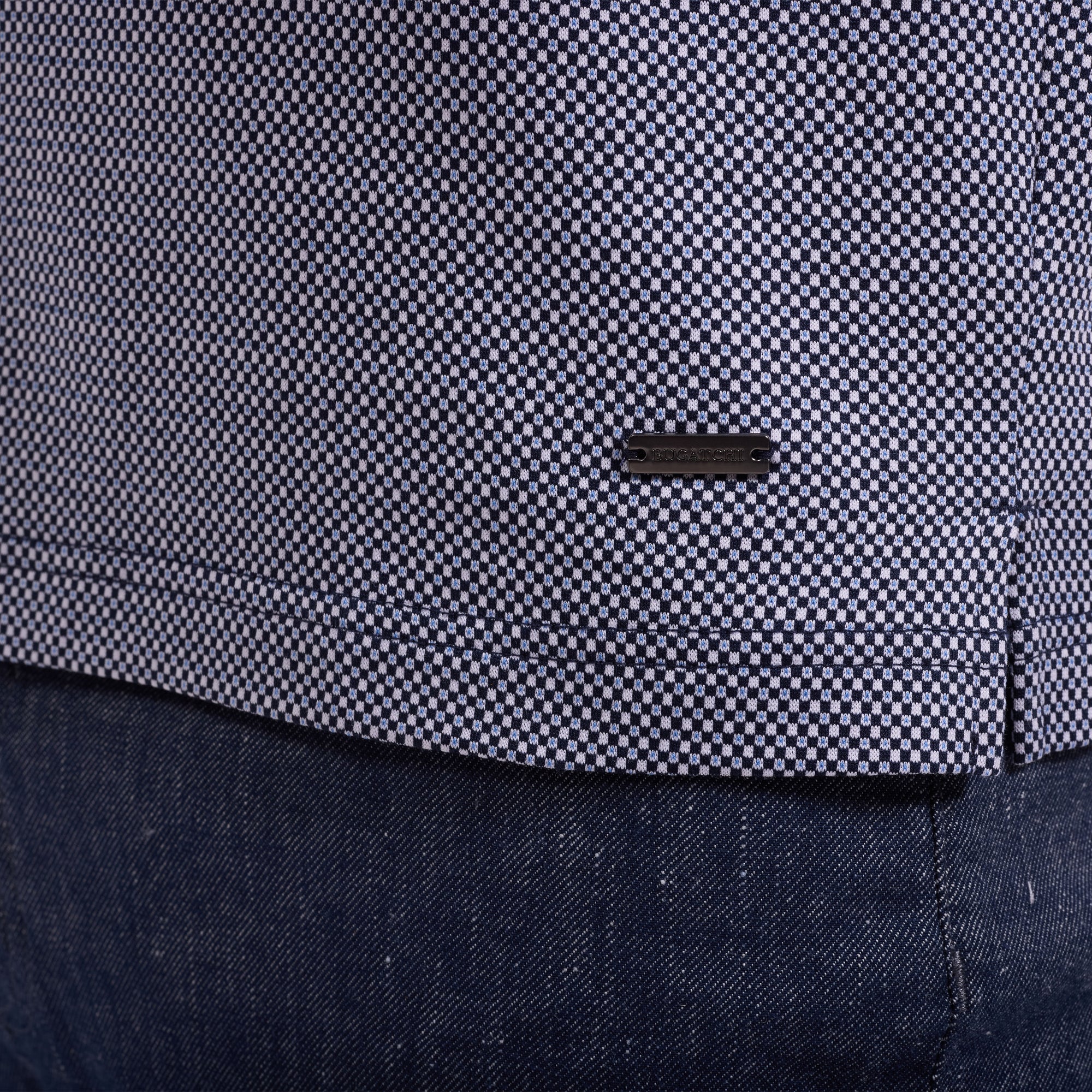 Bird's Eye Quarter-Zip Polo