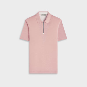 Performance Melange Quarter-Zip Polo
