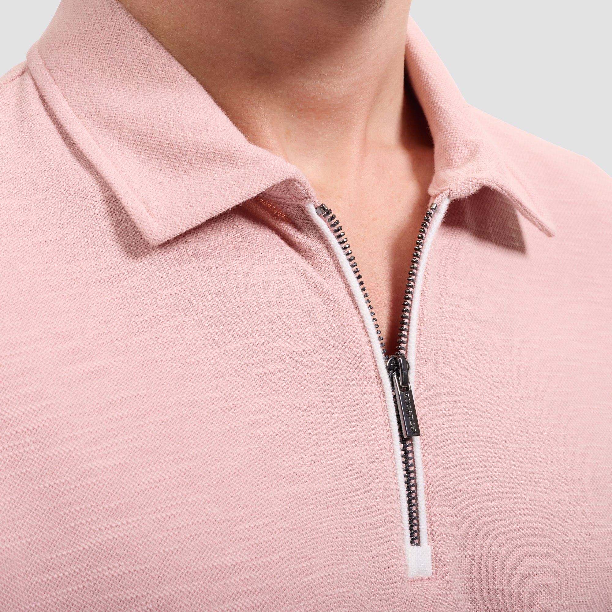 Performance Melange Quarter-Zip Polo